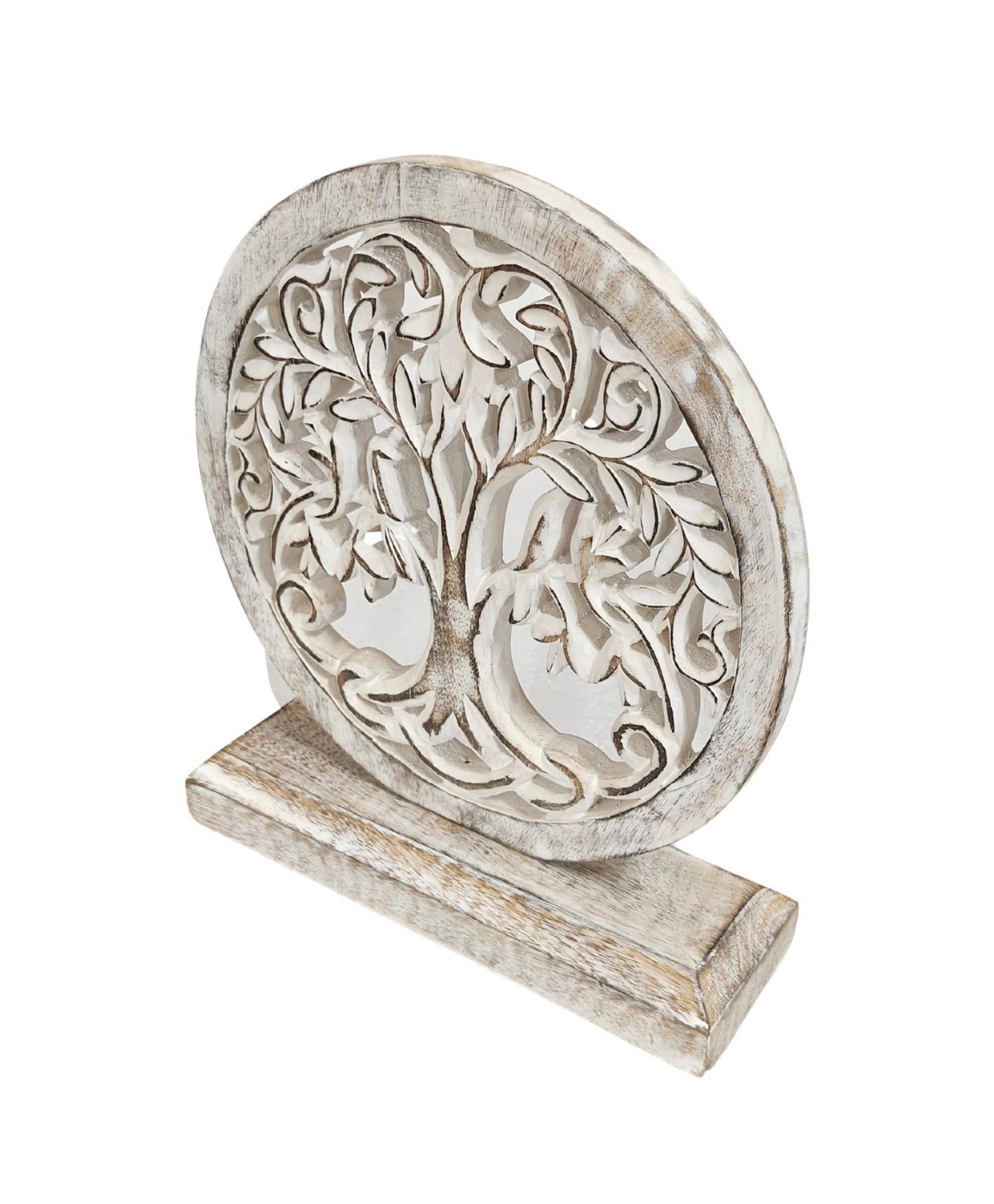 VANIYA CRAFTS® Wooden Carved Handmade Engraved Table Decor Table Sculpture Home Decor Statue for Living Room, Bedroom, Office Desktop, Cabinets