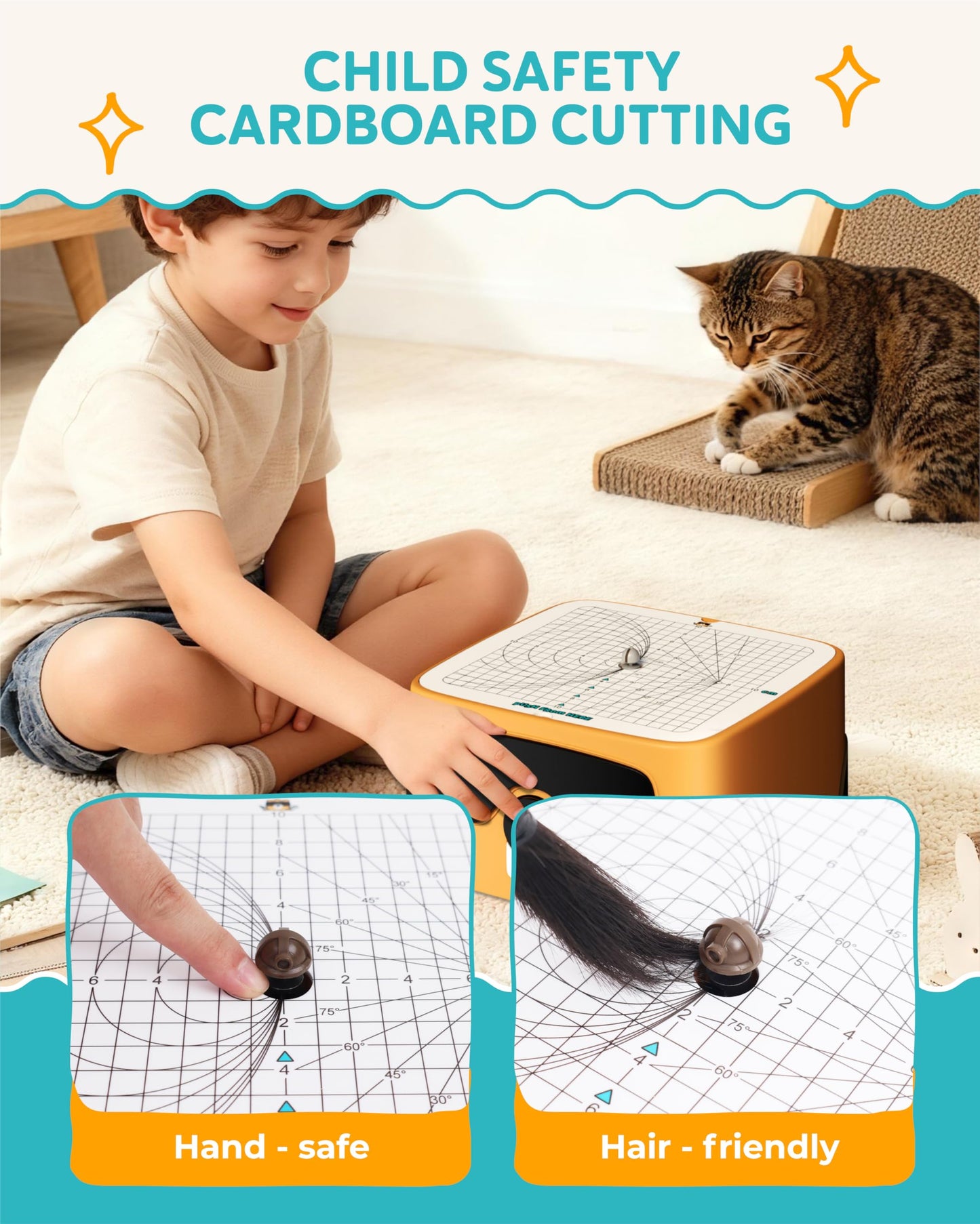 BEAVERBOT Kid-Safe Electric Cardboard Cutter for Ages 3+ | No Sharp Blades | STEM & STEAM Upcycling Tool | Safe for School Projects, DIY Building & Creative Maker Gifts for Boys & Girls