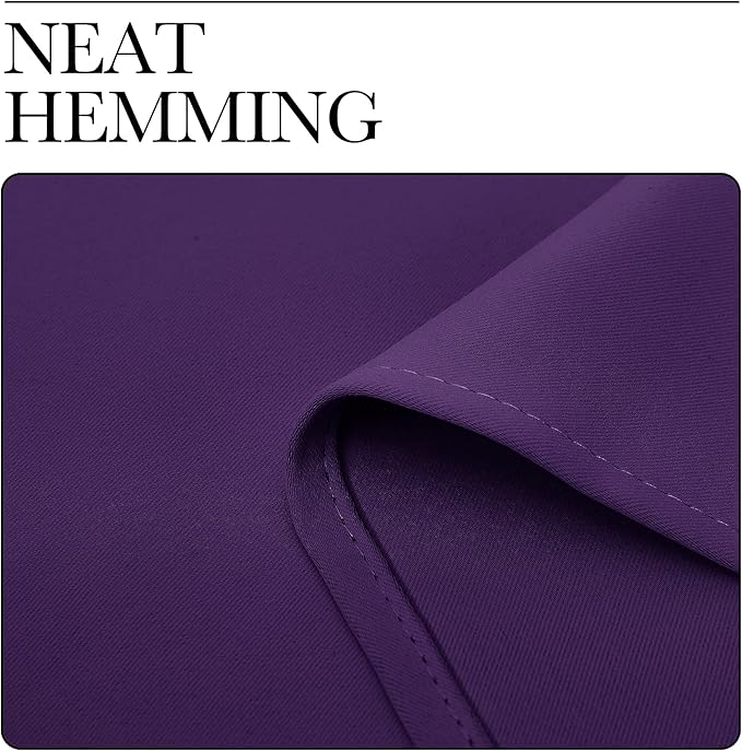 NICETOWN Royal Purple Blackout Curtains 78 inches Length for Bedroom, 2 Panels, 42" Wide, Thermal Insulated Decoration Drapes for Office Window