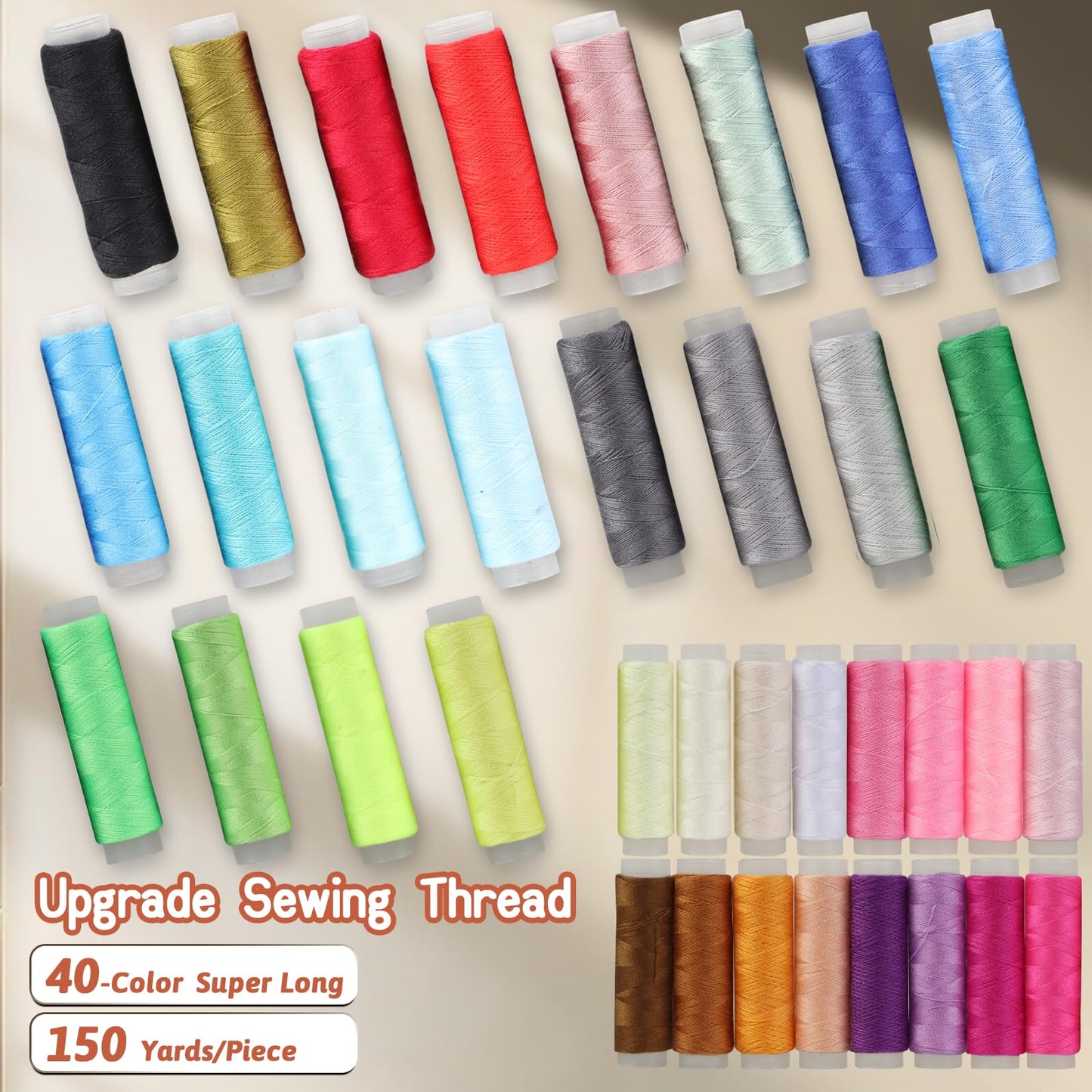 Large Sewing Kit for Adults Beginners, 241 PCS Portable Sewing Set, Premium Needle and Thread Kit Basic Travel Sewing Repair Kit for Home Dorm College Christmas Gifts for Mom Grandma