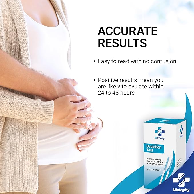 [25 Pack] Ovulation LH Test Strips, Rapid and Accurate Results #MT-W2-S
