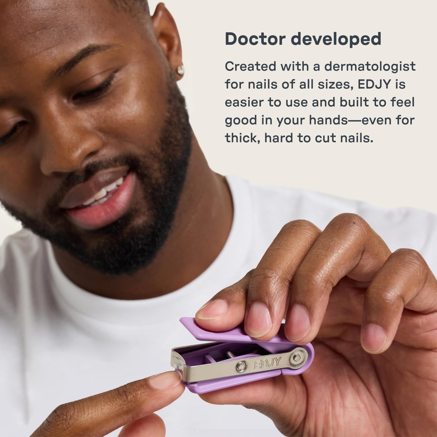 EDJY Fingernail Cutter - Precision Stainless Steel Nail Cutter for Fingernails | Sharp Blade, Ergonomic Design, Durable & Rust-Resistant | Ideal for Men and Women | Multi Color | 4-Pack
