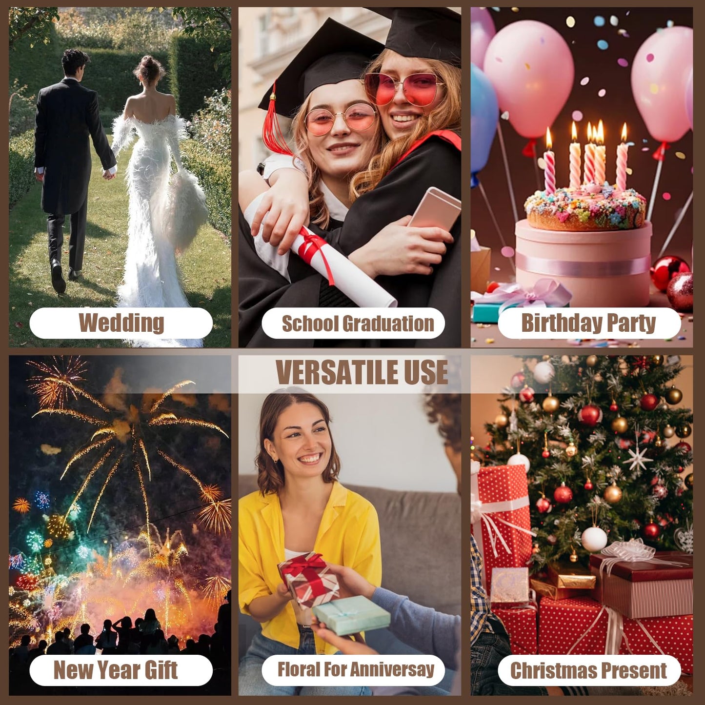 Forever Rose Craft Bundle: Make 7 Finished Flowers! This Complete Kit Has Pre-Assembled Petals, Stems, Leaves & Tape. The Perfect Convenient DIY Gift (Need Assembly) For Wedding,Anniversary