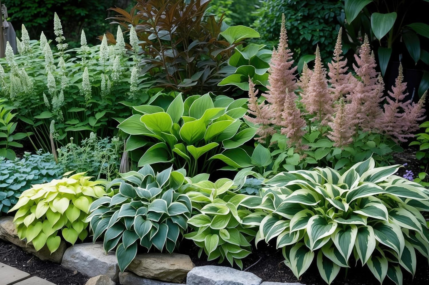 Mixed Color Hosta Plant Roots for Growing - Growers Blend (10 Hosta Roots)