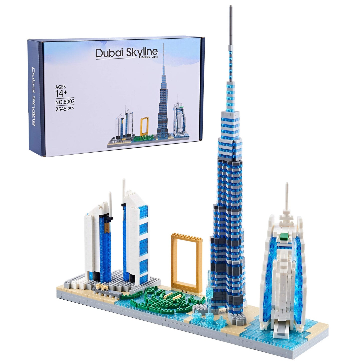 DOLBLOCK Architecture Dubai Skyline Collectible Model Building Kit Micro Blocks Sets for Adults Present Model Kit 2545 Pieces