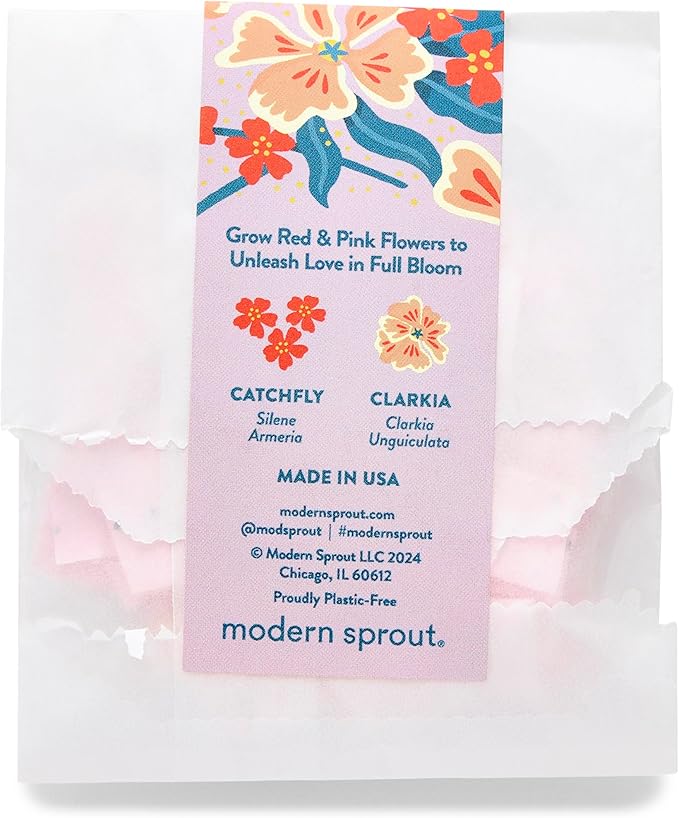 Modern Sprout Plantable Seed Paper Confetti Poppers Refill Packs (12 Pack/100pc) - Plastic-Free Refill for Creative Gardening - Wildflower Seeds for Kids Garden Party Favors & Birthday Poppers -Yippee