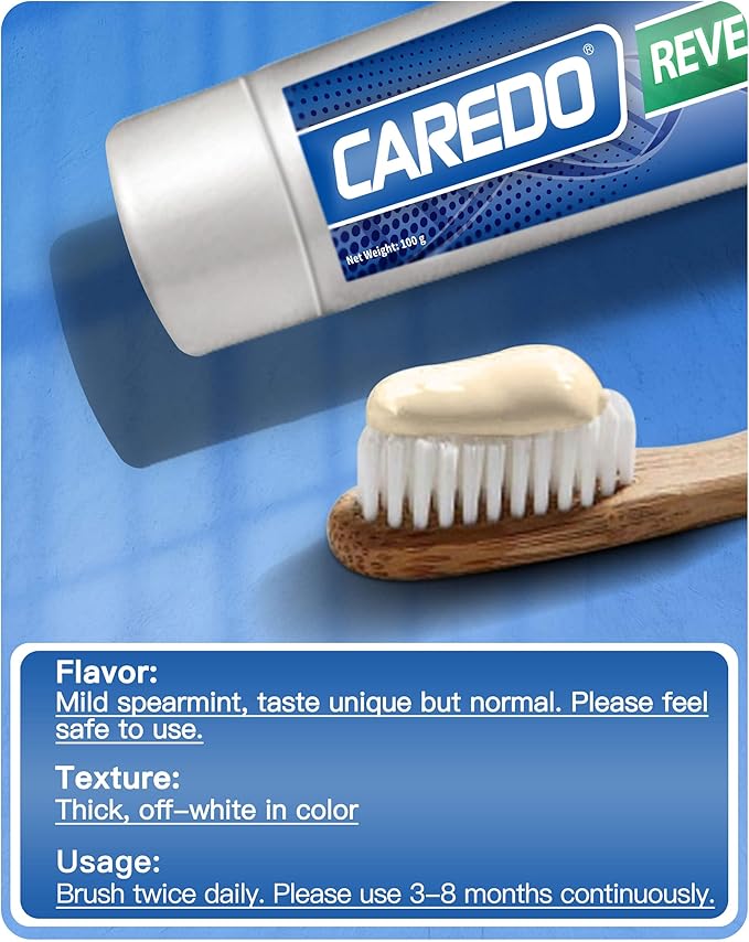 Cavity Reversal Hydroxyapatite Toothpaste for Adults, Cavity Tooth Filler as Home Cavity Repair, Fluoride Free Reverse Cavities Treatment for Tooth Decay Repair, Remineralizing Repair 3.52OZ