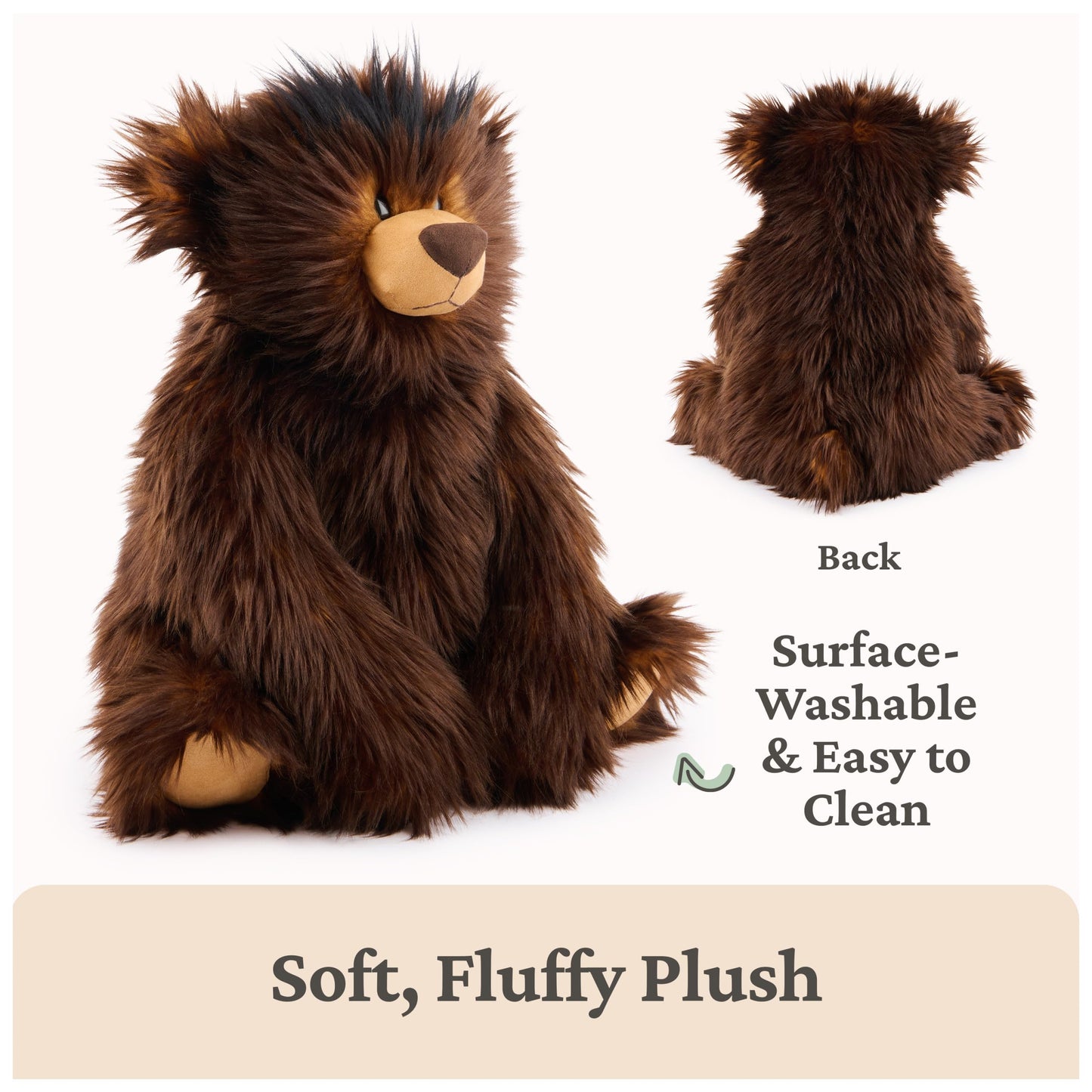 GUND BOE Classic Teddy Bear, Premium Bear Stuffed Animal, Plush Toy for Ages 0 and Up, Brown, 12”