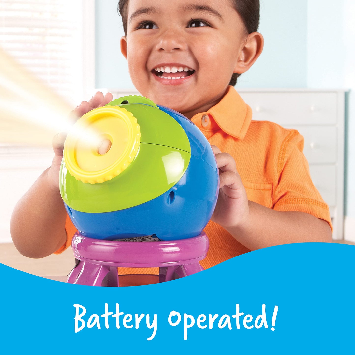 Learning Resources Shining Stars Projector - Space and Planets Exploration for Kids, Astronomy Toys, Toddlers Stargazing Toy, Glow in the Dark Stars, Galaxy and Astronaut Night Lights Observation