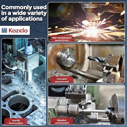 Kozelo 50pcs Socket Head Cap Screws - [M1.6-0.35 x 6mm] 304 Stainless Steel Allen Socket Drive for Electrical Motor 3D Printing Fan Engine Replacement Use, Silver