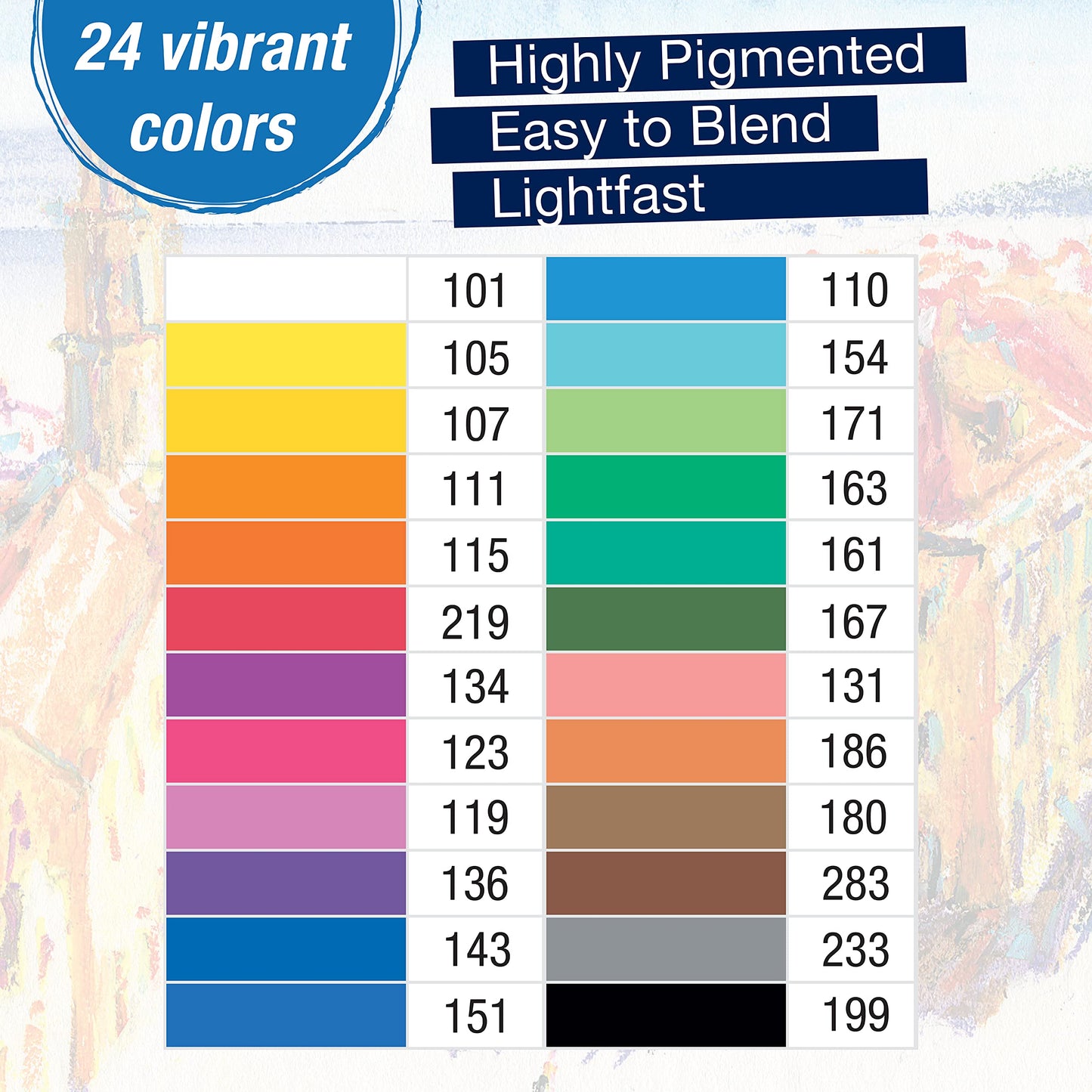 Faber-Castel FC127024 Creative Studio Oil Pastel Crayons (24 Pack), Assorted
