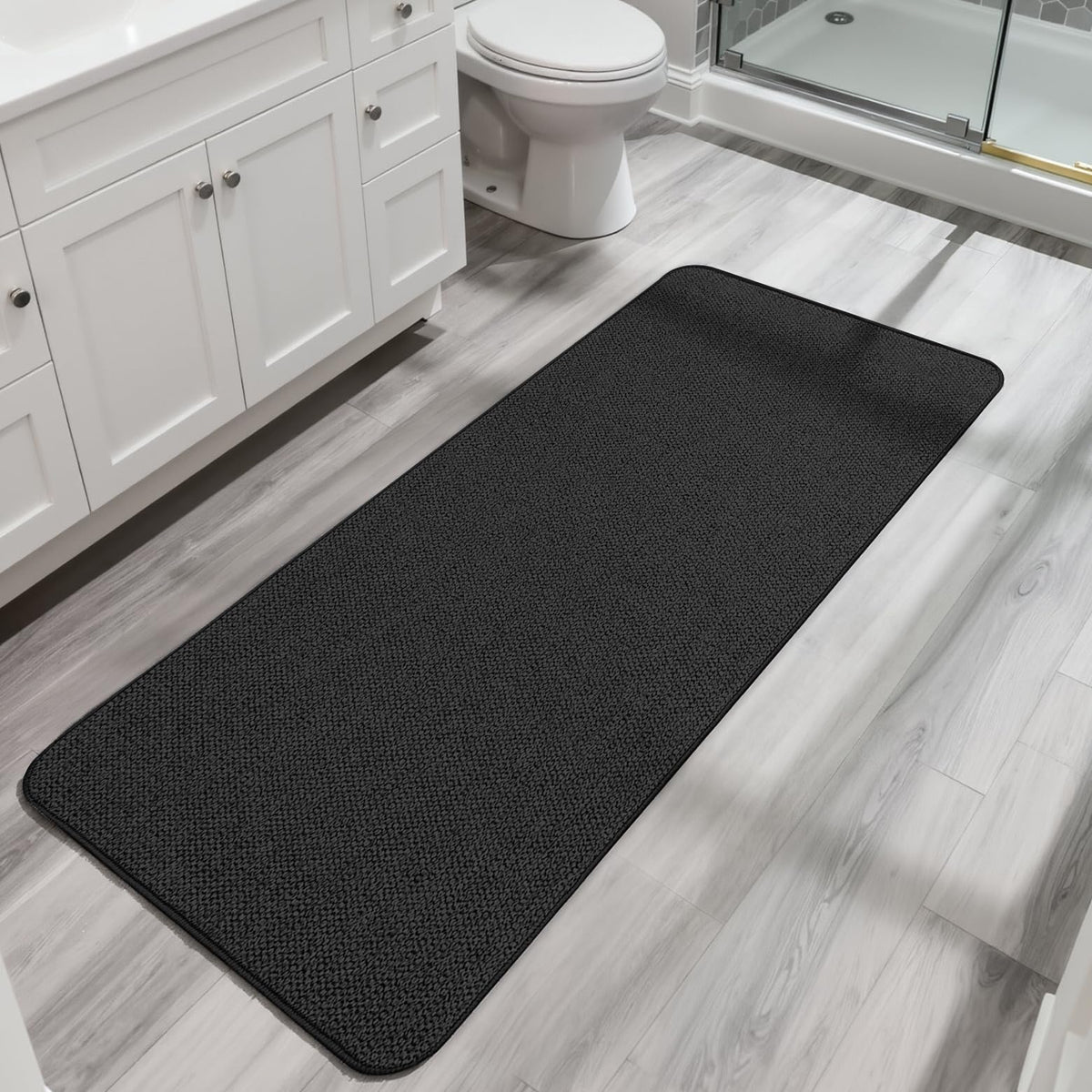 Bath Mat Ultra Thin Bathroom Runner Rugs (15 Sq Ft)