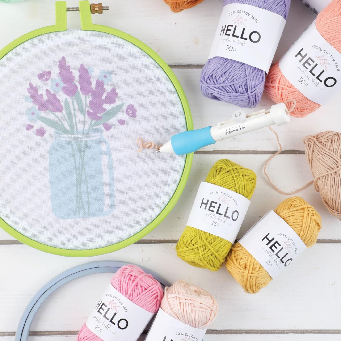 Maker Susan Plastic Embroidery Hoop, Hello Series Cross Stitch Hoops for Beginners, Punch Needle Hoop, Embroidery Frames for Sewing, Needlework (Anthracite Grey, 2 Pcs Set)