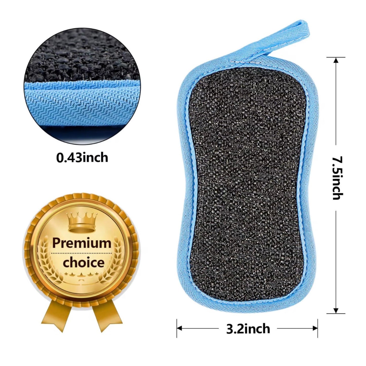 Bar_Keeper_Friend Soft Cleanser (26 oz) + 2 Dual-Sided Non-Scratch Scrubbing Sponge | Multipurpose Cleaning Kit for Kitchen, Cookware & Stainless Steel | ULTIMATE CLEANING KIT