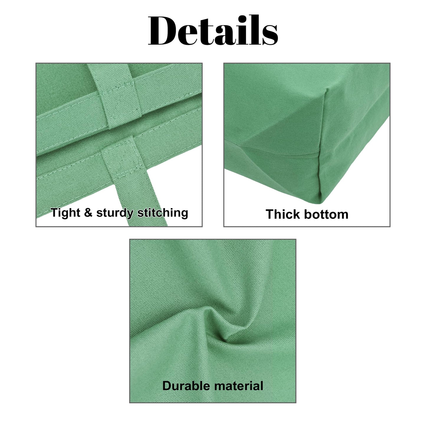 Ghsiuly Large Canvas Tote Bag - Reusable Grocery Bag Foldable Heavy Duty Shopping Bag for DIY Art Crafts Painting Embroidery