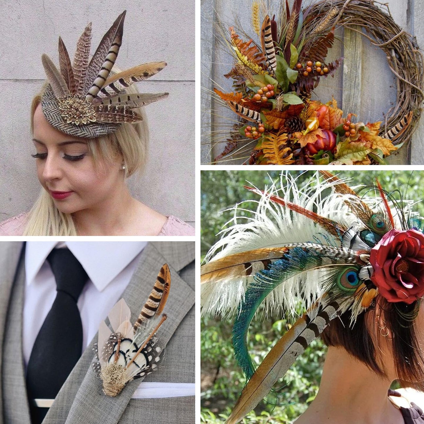 MehelloFeather Feather 5Pcs for Crafts Home Wedding Party Performance DIY Decoration
