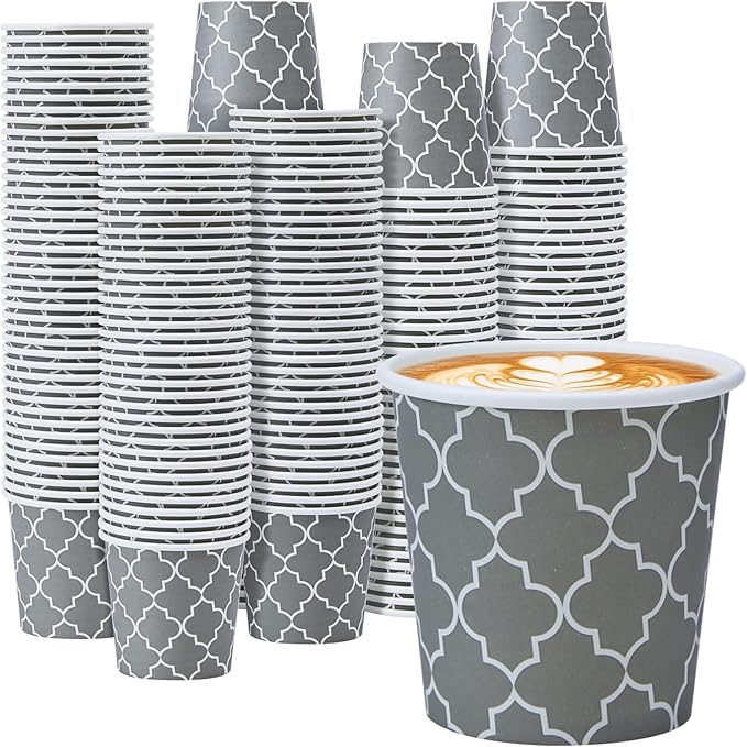 Lamosi 600 Pack 4 oz Paper Cups, Disposable Paper Coffee Cup, Small Espresso Cups for Bathroom, Mouthwash, Home, Party and Office