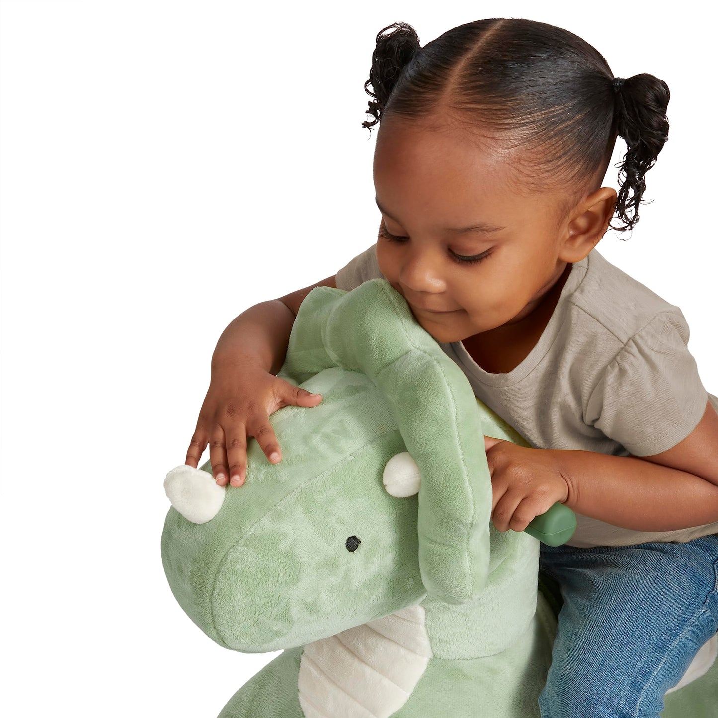 Radio Flyer Dash the Rolling Dinosaur Ride On, Ages 1-3, EZ-Glide 360-degree Wheels, Easy Grip Handles, Soft Plush Face, Ideal for Active and Imaginative Play, Toddler Ride On Toys