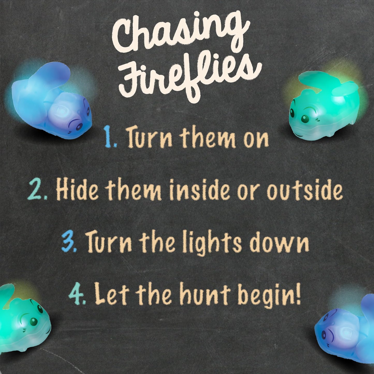 Toysmith Chasing Fireflies Kids Game - The Game of Shine & Seek - Interactive Games for Kids - Indoor & Outdoor Game - for Ages 3+, Blue,Green