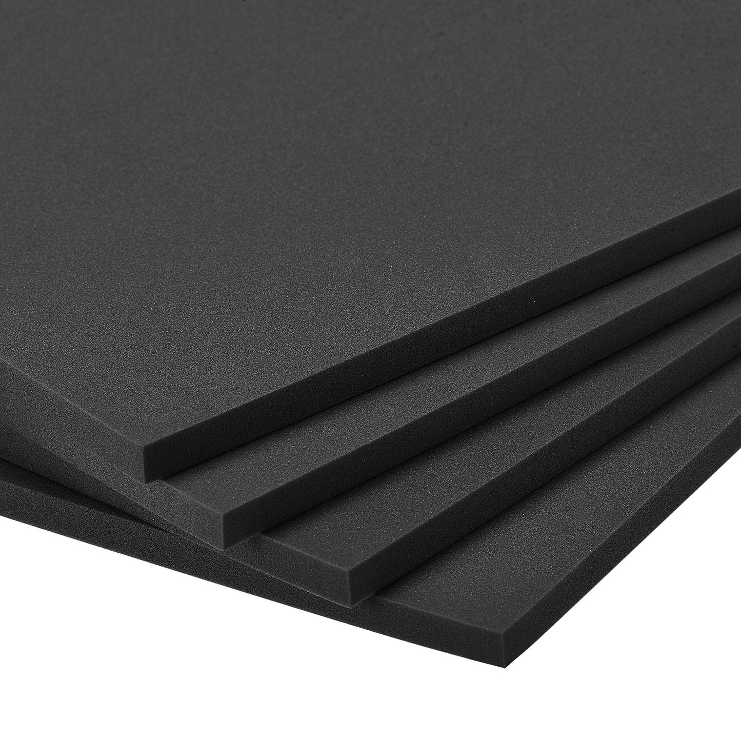 uxcell Black EVA Foam Sheets 10 x 10 Inch 7mm Thickness for Crafts DIY Projects, 4 Pcs