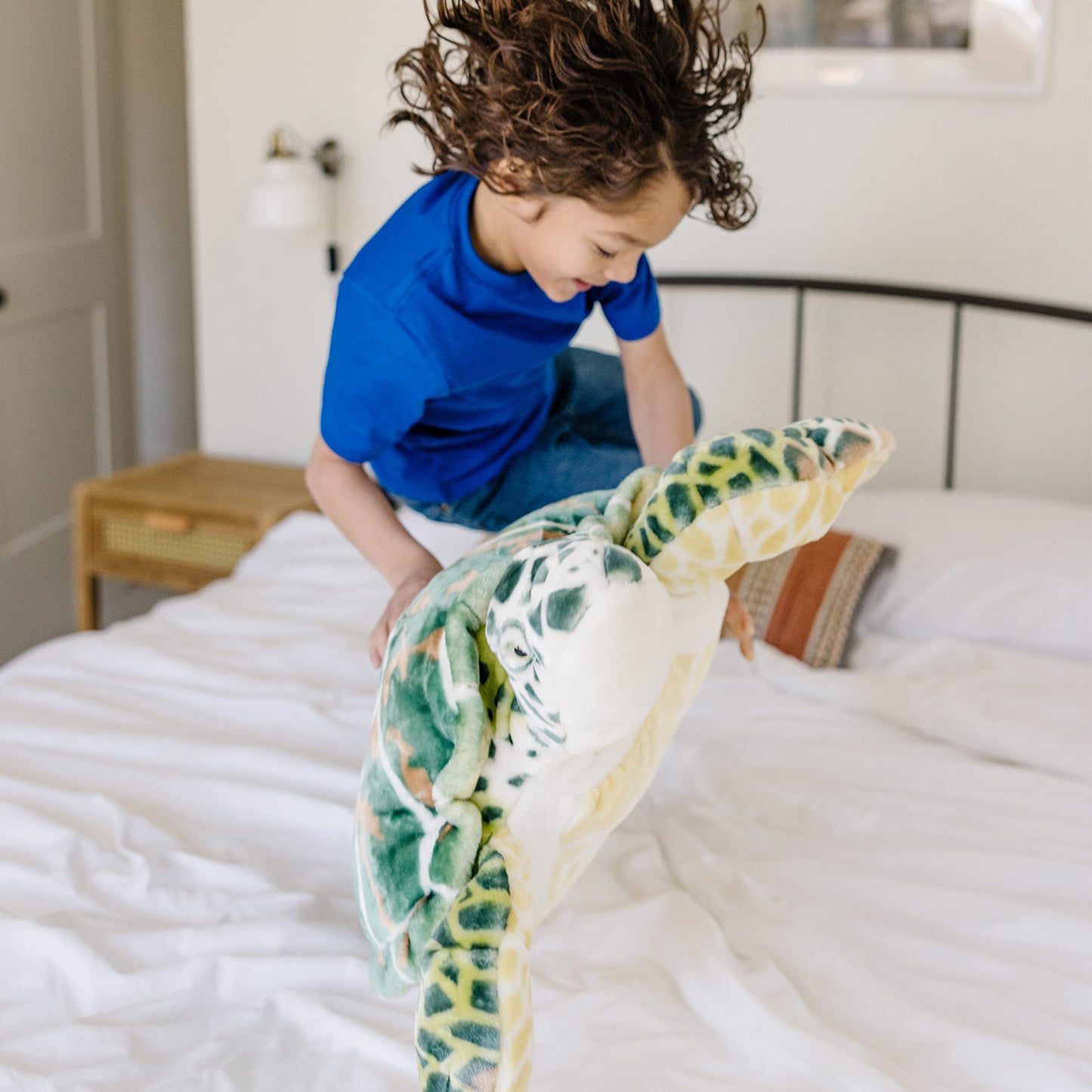 Melissa & Doug Giant Sea Turtle - Lifelike Stuffed Animal (Nearly 3 feet Long)