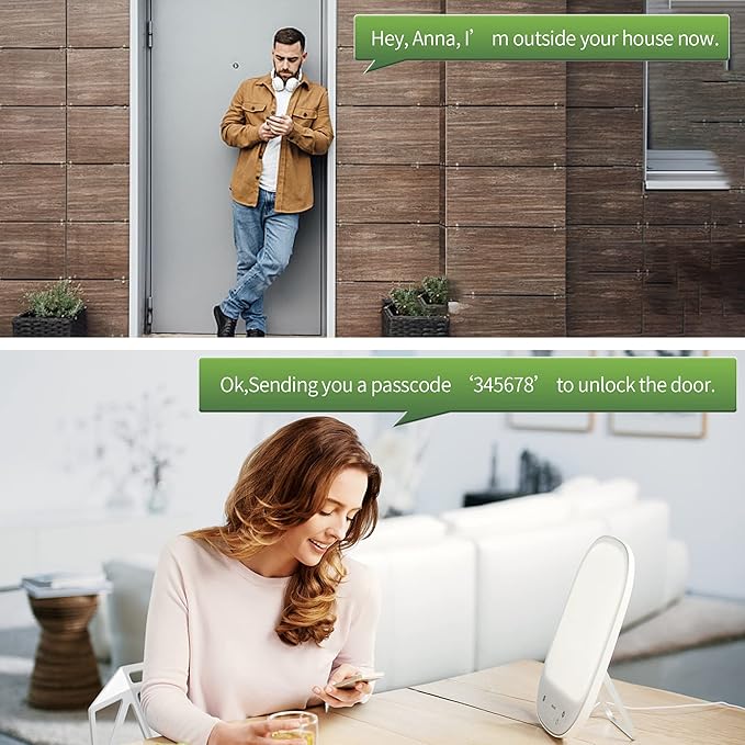 Harfo Smart Door Lock, Heavy Duty 5 in 1 Keyless Entry Door Lock, Full App Control Digital Keypad Lock, Reversible Handle with Fingerprints and Passcodes for Family/Office/Apartment (Satin Nickel)