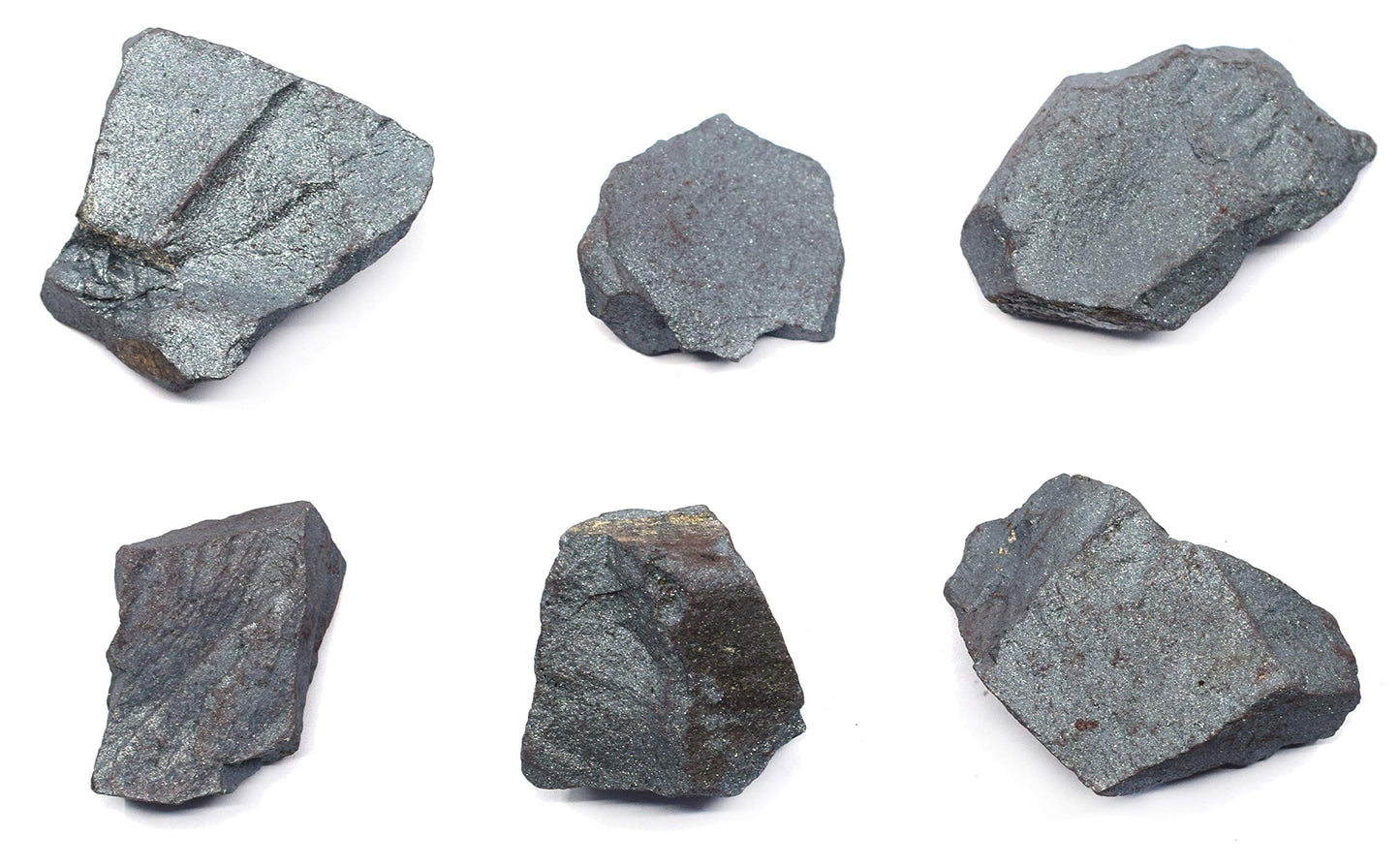 EISCO 6PK Raw Hematite, Mineral Specimens - Approx. 1" - Geologist Selected & Hand Processed - Great for Science Classrooms - Class Pack