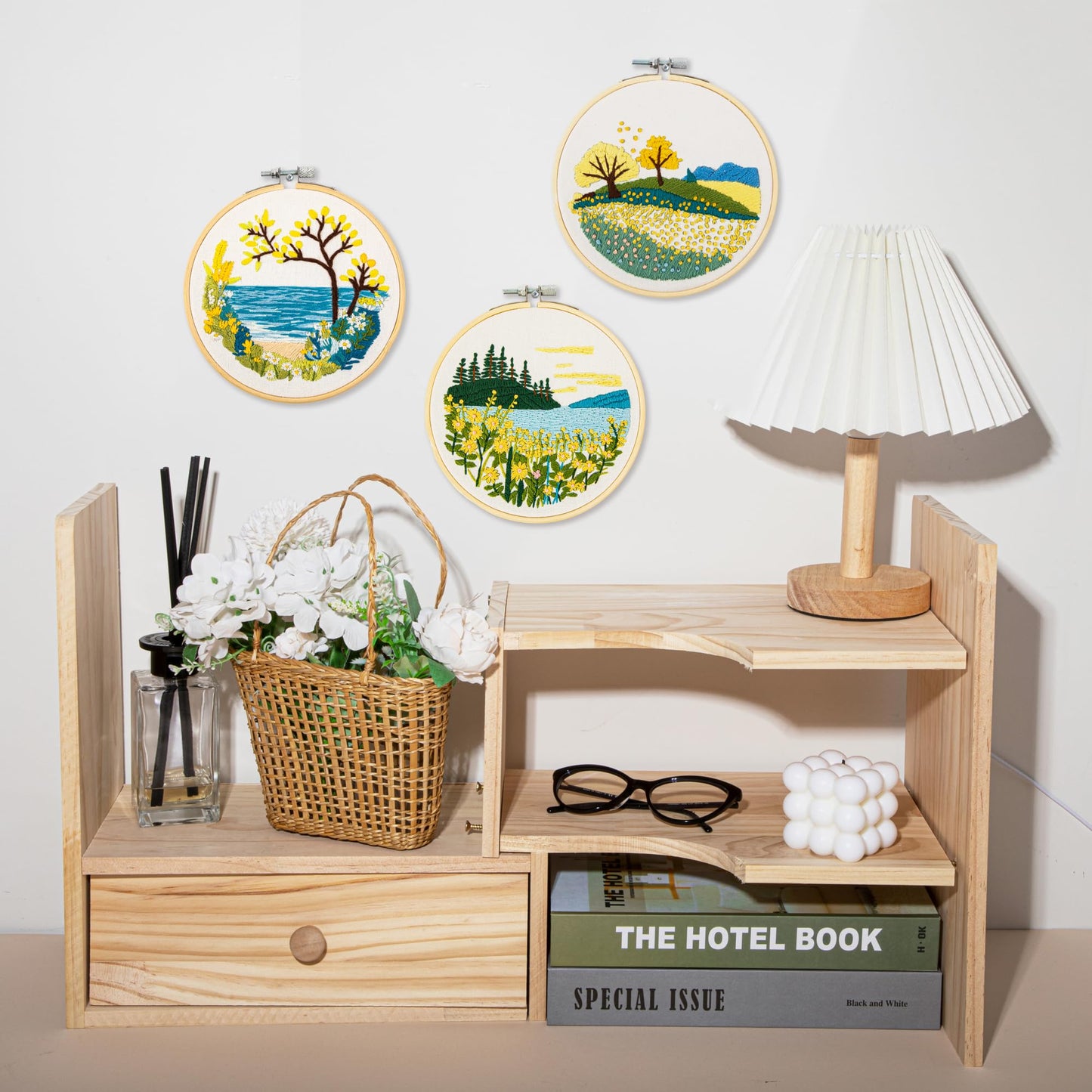 DIAMOND DOTZ Kits - Embroidery Autumn Fields: A Perfect Embroidery Kit for Beginners and Adults to Create Stunning Seasonal Designs with This Easy-to-Use Embroidery Kit
