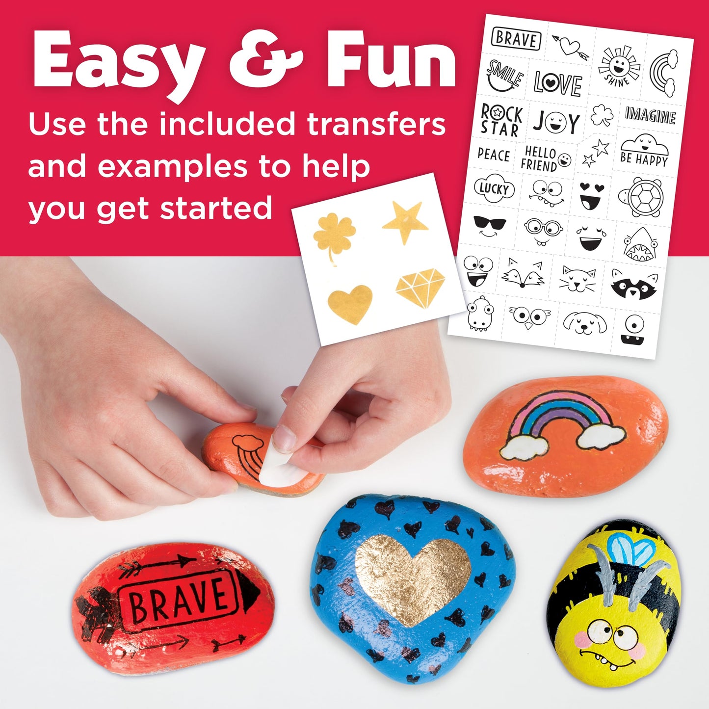 Creativity for Kids Rock Painting Kit - Hide and Seek Rock Kit, Arts and Crafts for Kids, Gifts for Kids (Ages 6+)