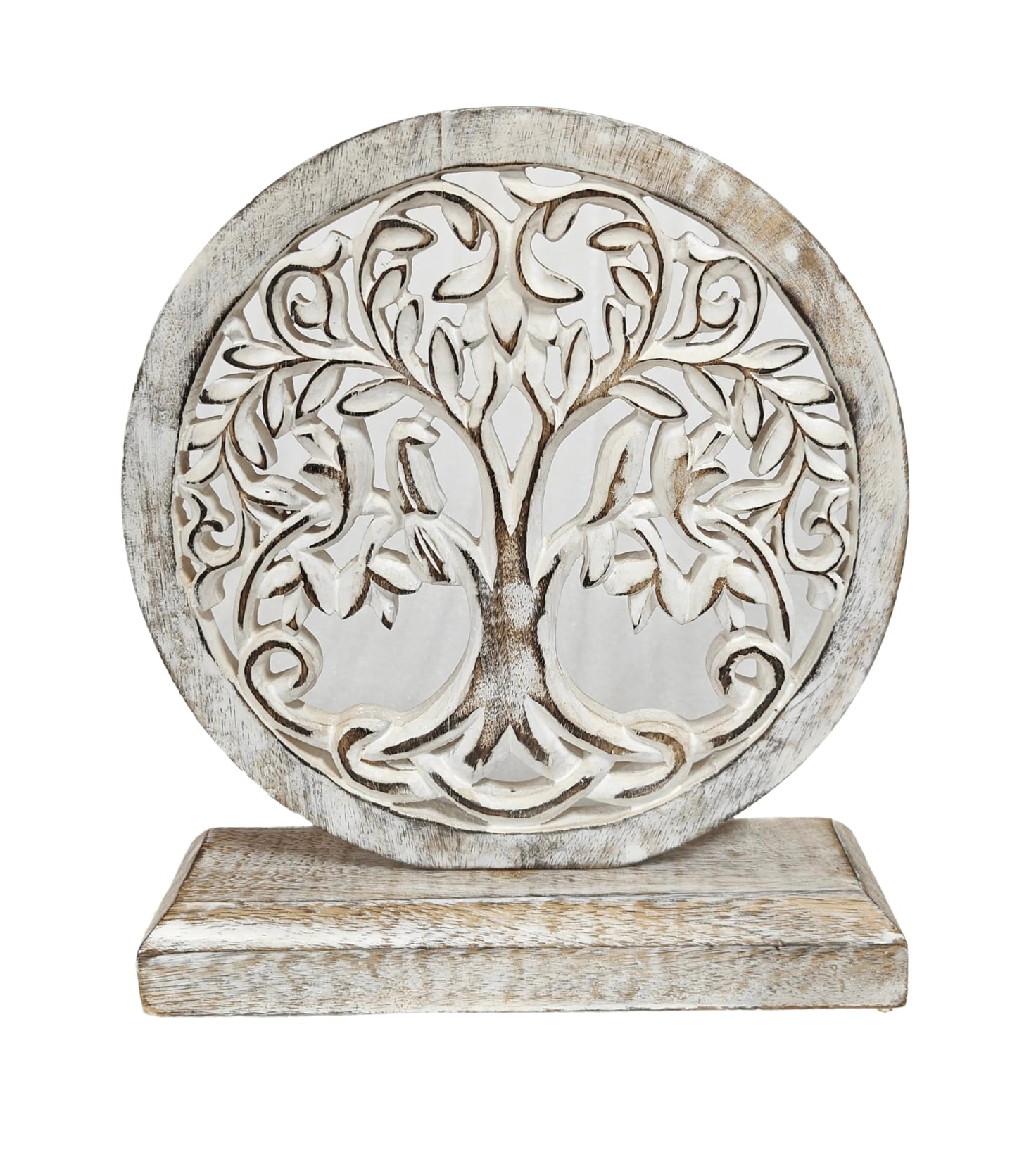 VANIYA CRAFTS® Wooden Carved Handmade Engraved Table Decor Table Sculpture Home Decor Statue for Living Room, Bedroom, Office Desktop, Cabinets