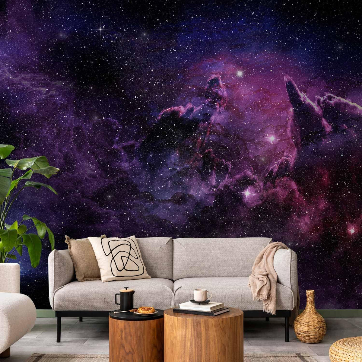 artgeist Premium Wall Mural Cosmos Galaxy 157x110 in - XXL Non-Woven Wallpaper Fleece Wall Decor Photo Print Picture Image Design Home a-C-0022-a-a