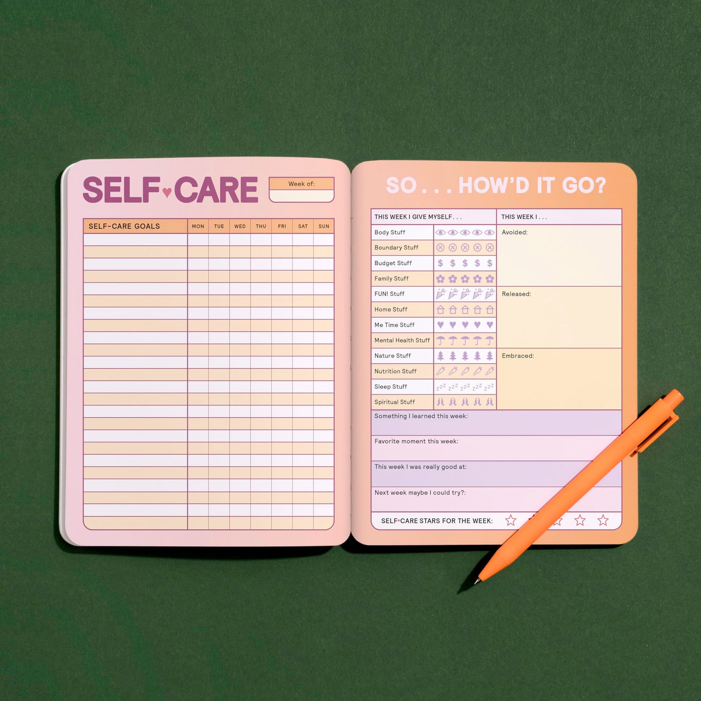 Self-Caring Myself Habit Tracker Journal (Knock Knock Habit Tracker Journals)