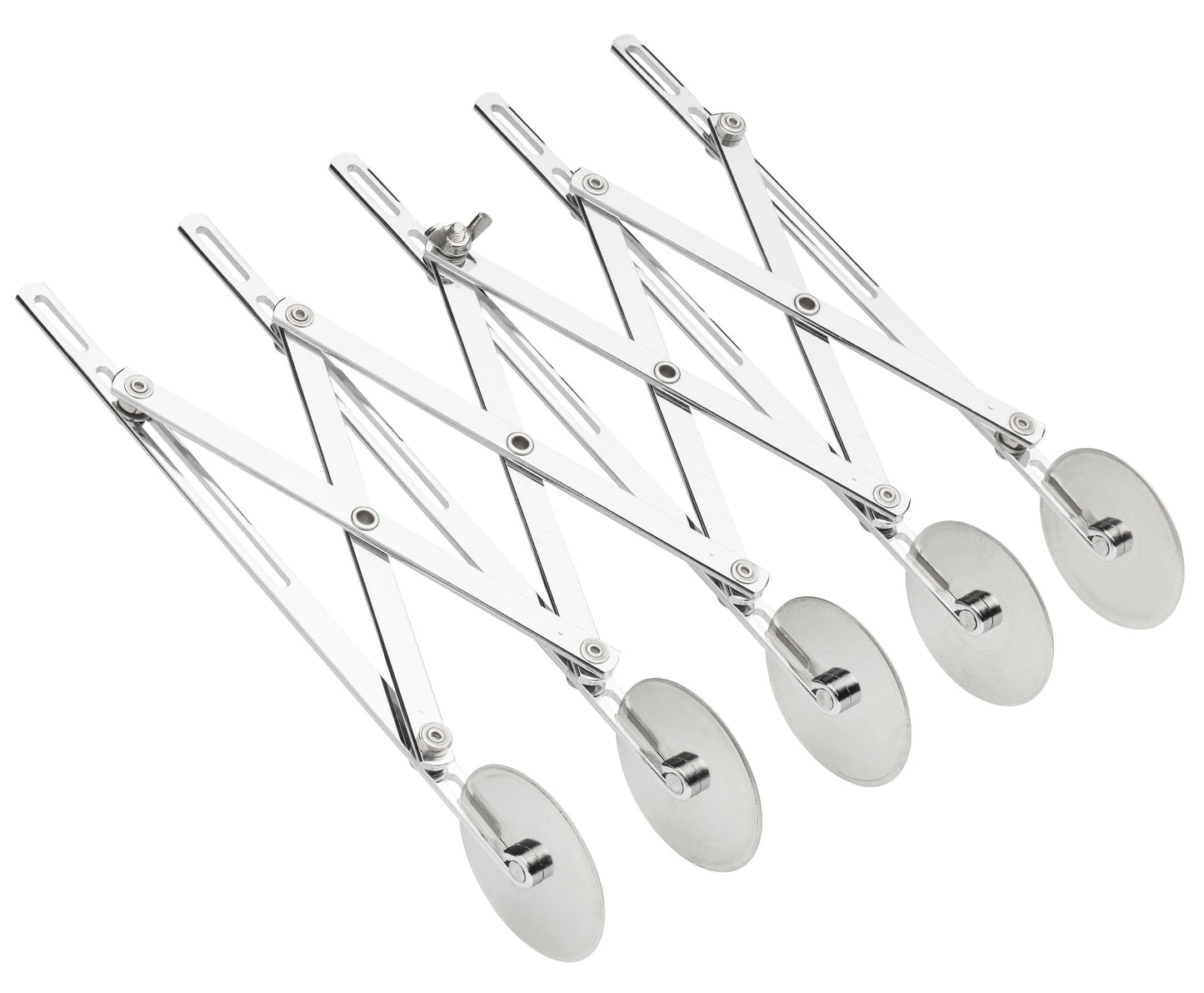 Fantes Expandable 5-Wheel Stainless Steel Dough Cutter, The Italian Market Original since 1906