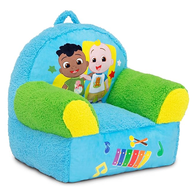 Delta Children - CoComelon Cozee Buddy Kids Chair, Blue