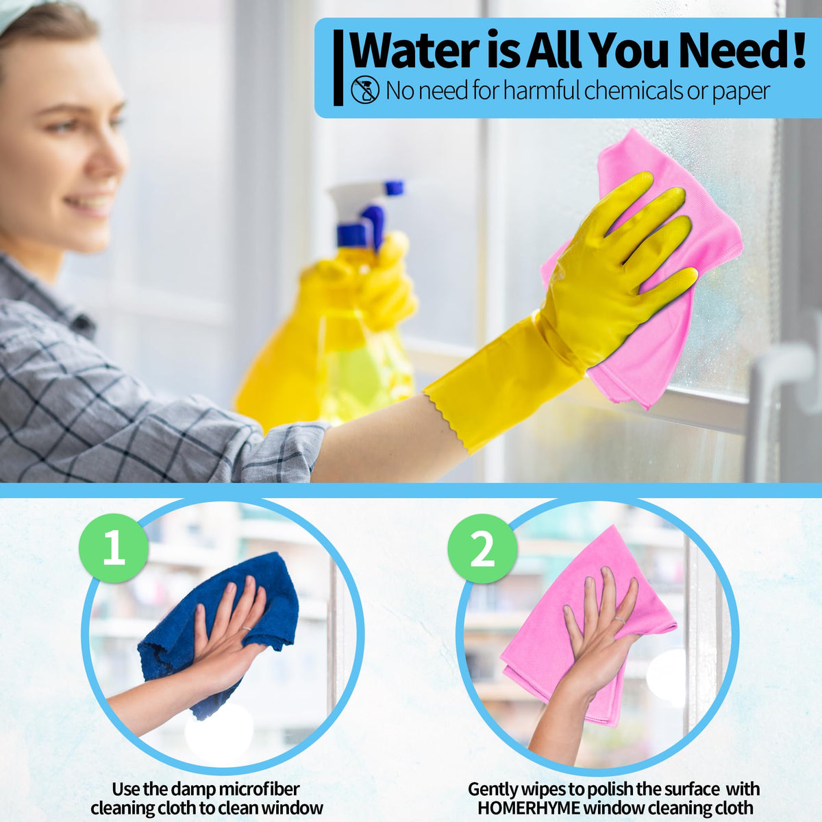 Microfiber Cleaning Cloth (12 Count)