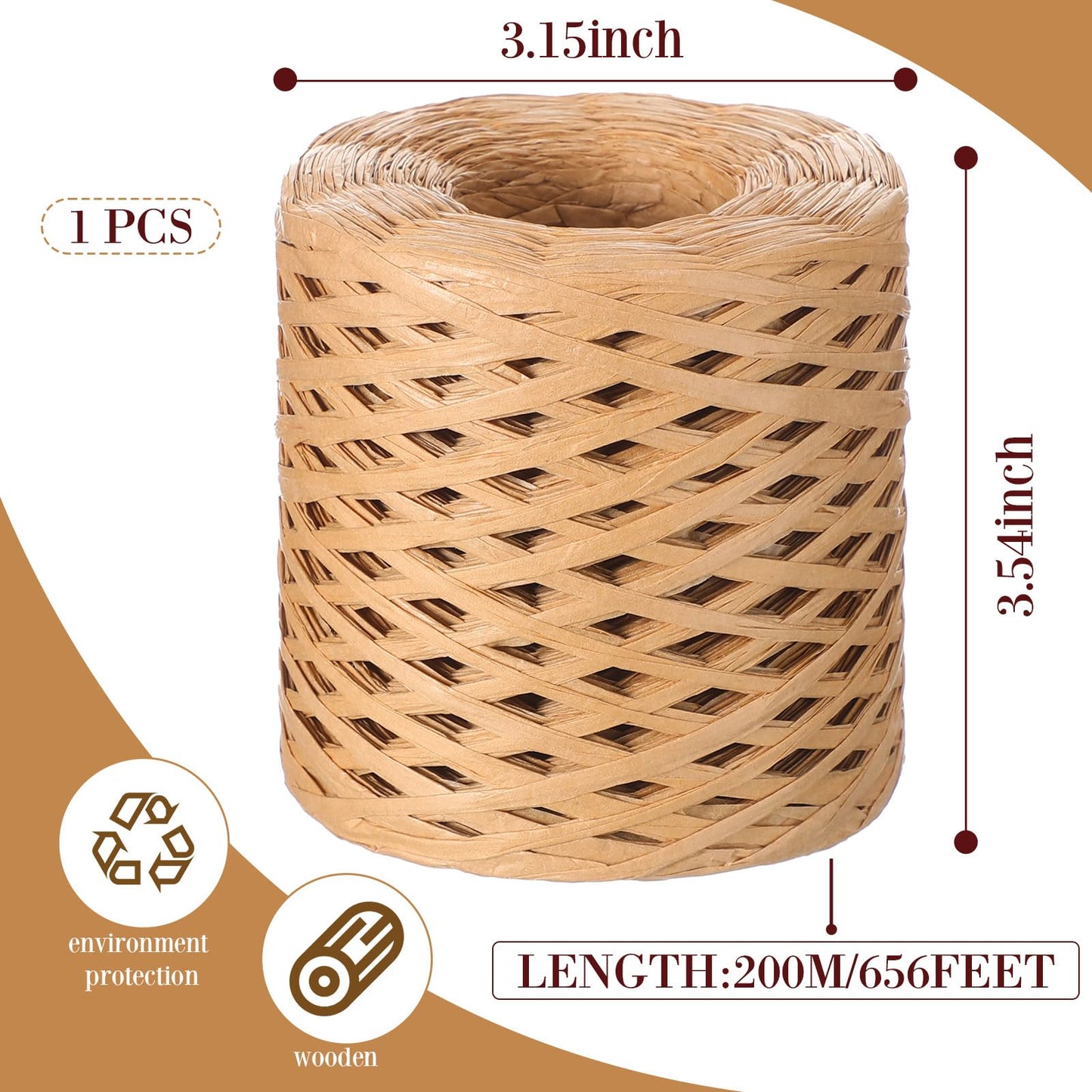 Yoojahow 40" x 15 Feet Gardening Burlap Roll 218 yd Raffia Ribbon 656 ft Natural Jute Twine for Boho Wedding Table Decor Wrapping Packing DIY Gardening Home Table Runner Rural Style Party