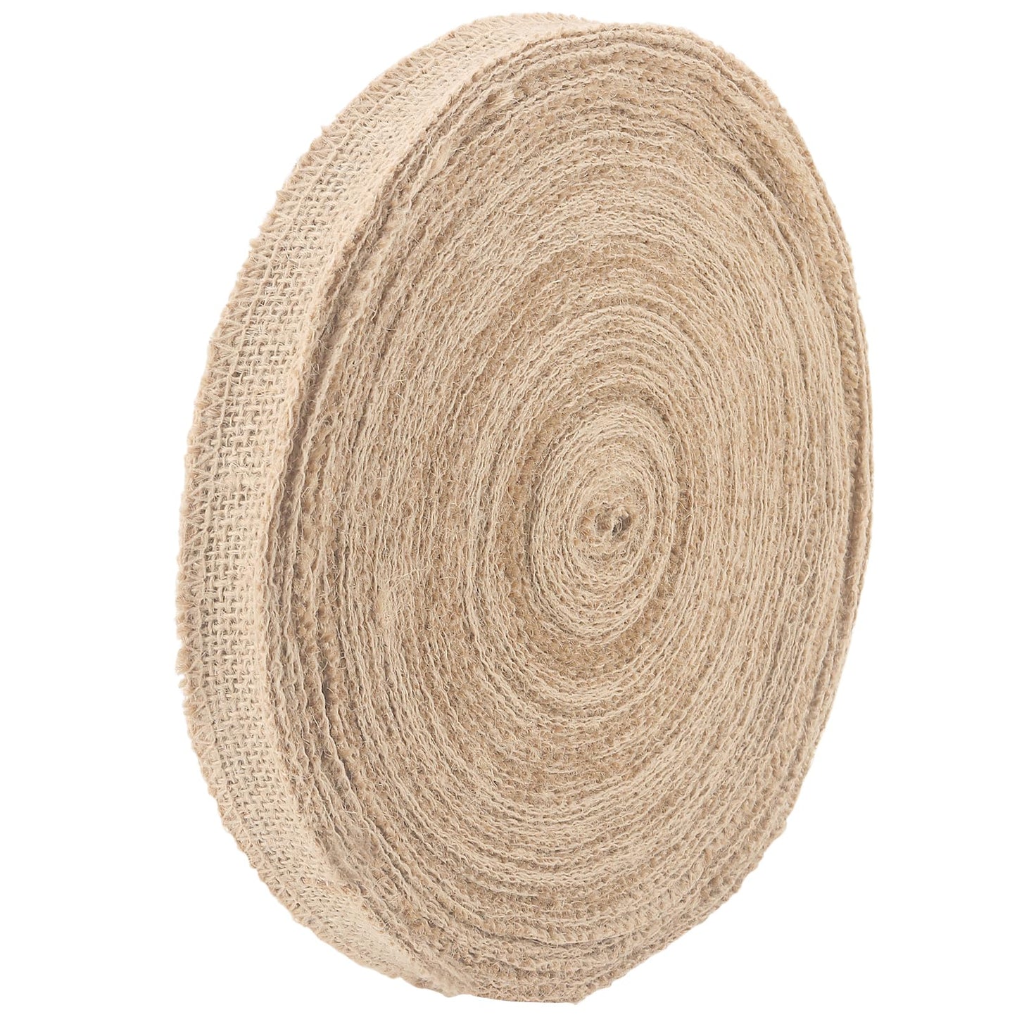 SENJEOK 82 Yard 1 Inch Burlap Ribbon Roll, Jute Fabric Crafts Ribbon for Art, DIY Crafts, Decoration