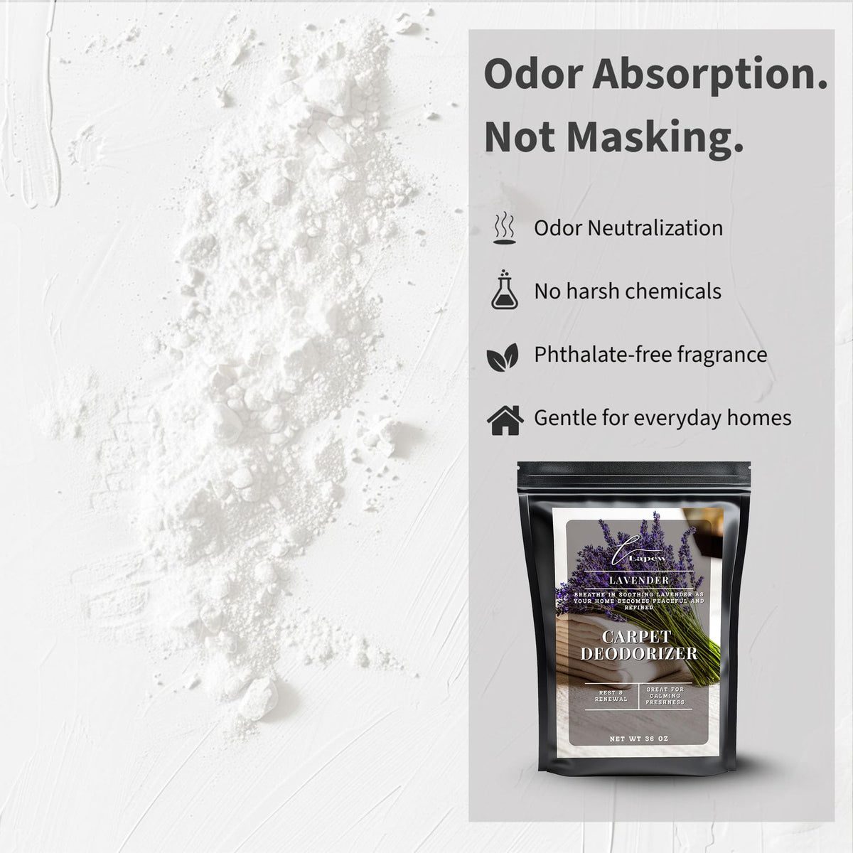 Lavender Carpet Deodorizer Powder (36 Ounce)