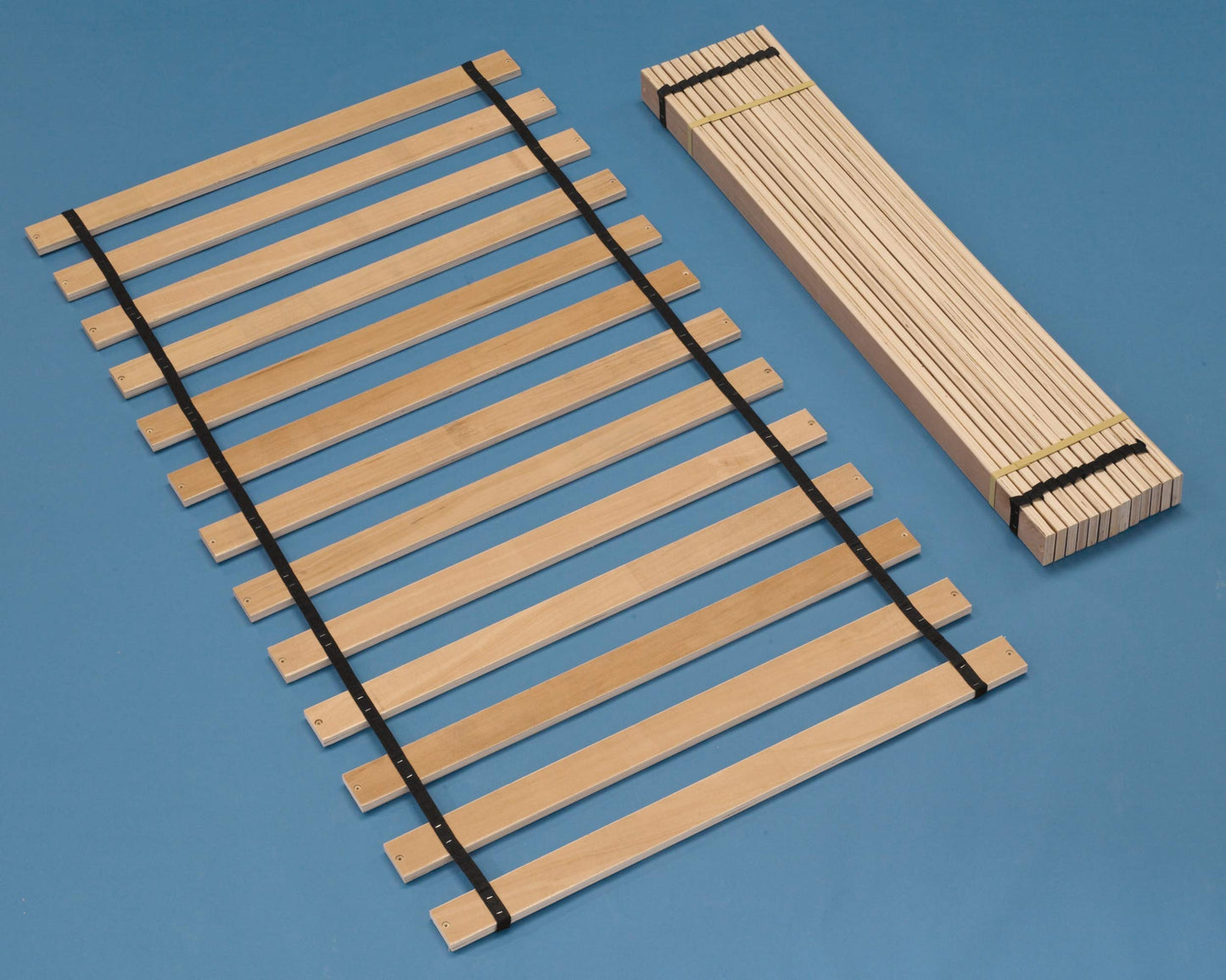Signature Design by Ashley Twin Wooden Bunkie Board Roll Slats, .56 Inch Mattress Support