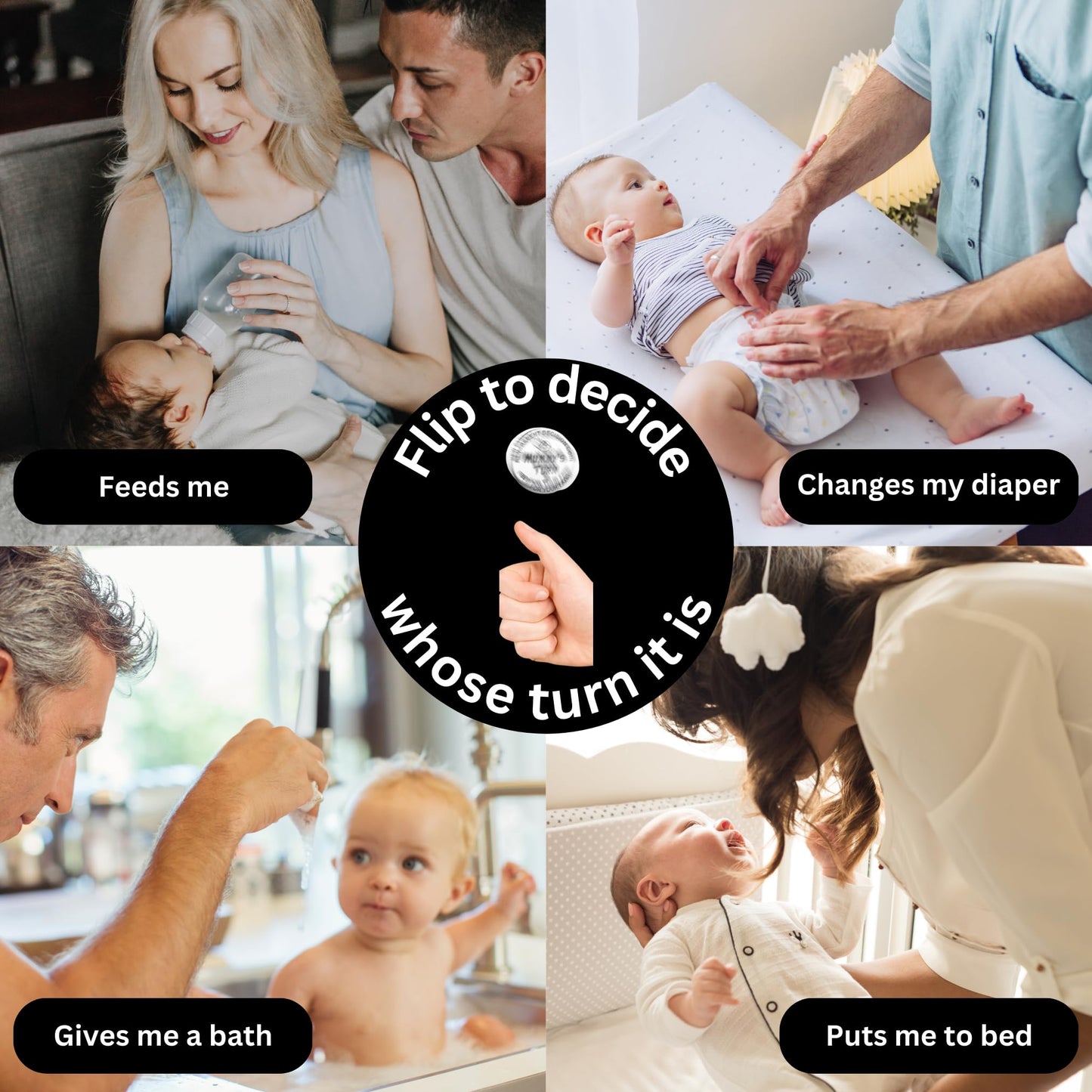 Funny New Dad Gift for First Time Parents | Unique Pregnancy Present for Expecting Fathers to Be | Best New Father Present for Gender Reveal or Baby Shower | Includes Socks, Decision Coin & More