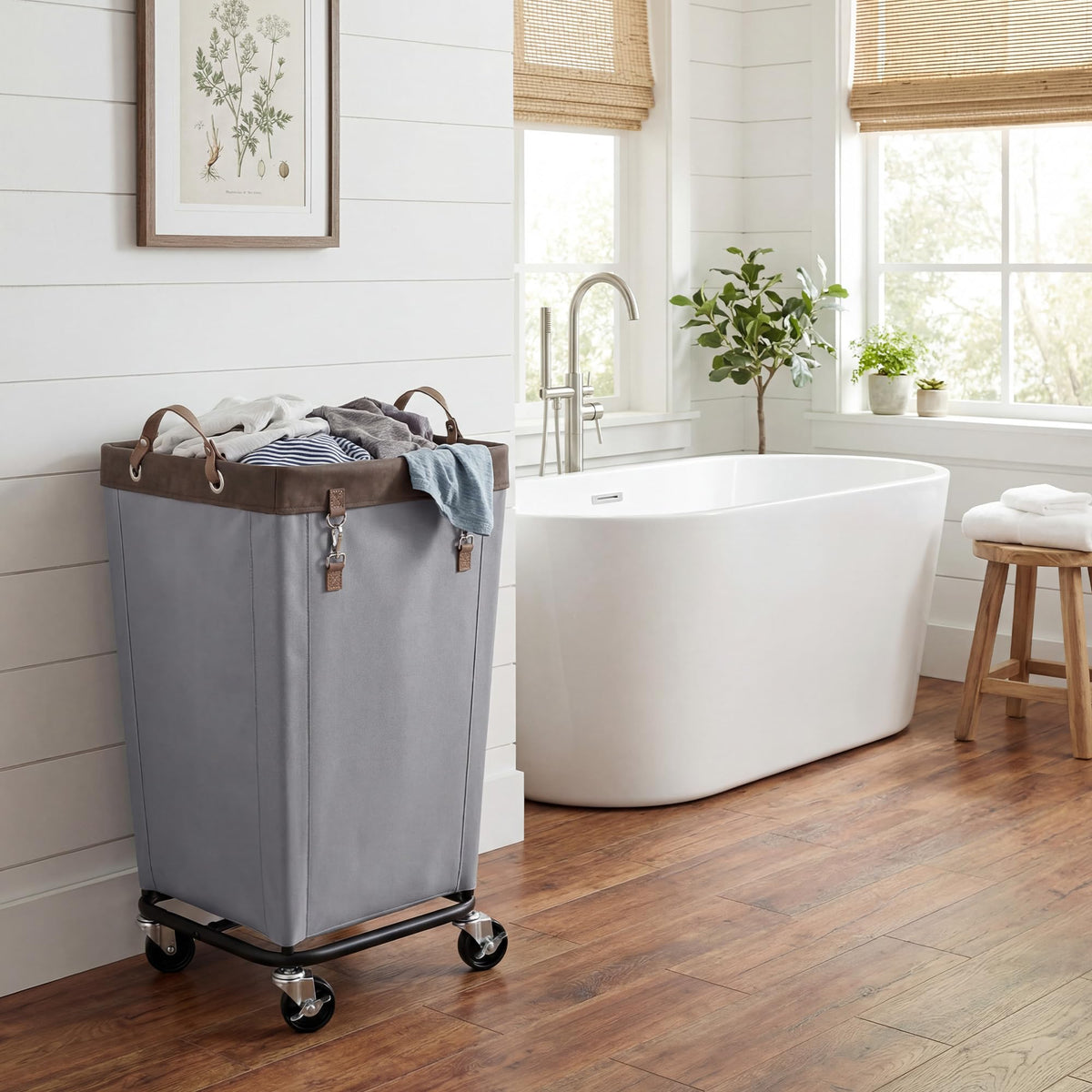 160L Laundry Basket with Wheels