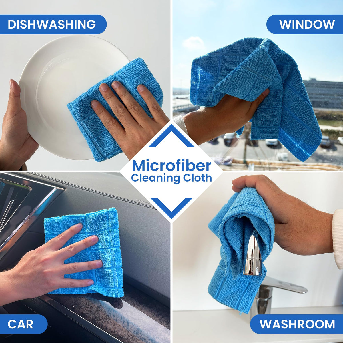 Microfiber Cleaning Cloth Roll (80 Count)