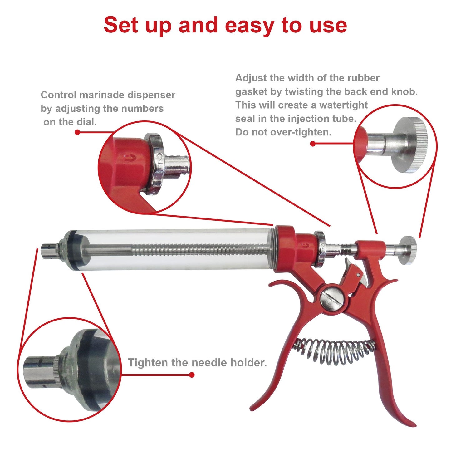 Boone Hearth Automatic BBQ Marinade Injector