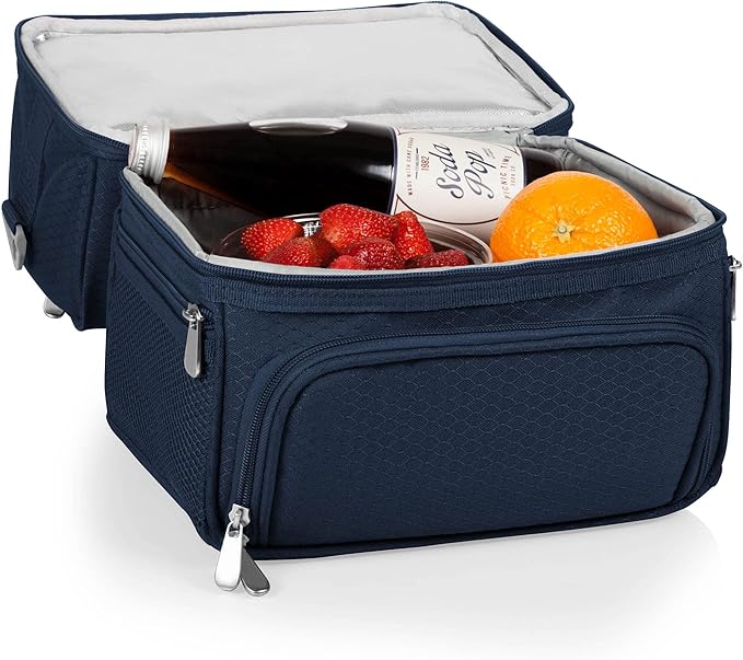 PICNIC TIME NFL unisex-adult NFL Pranzo Lunch Bag, Insulated Lunch Box with Picnic Set, Lunch Cooler Bag