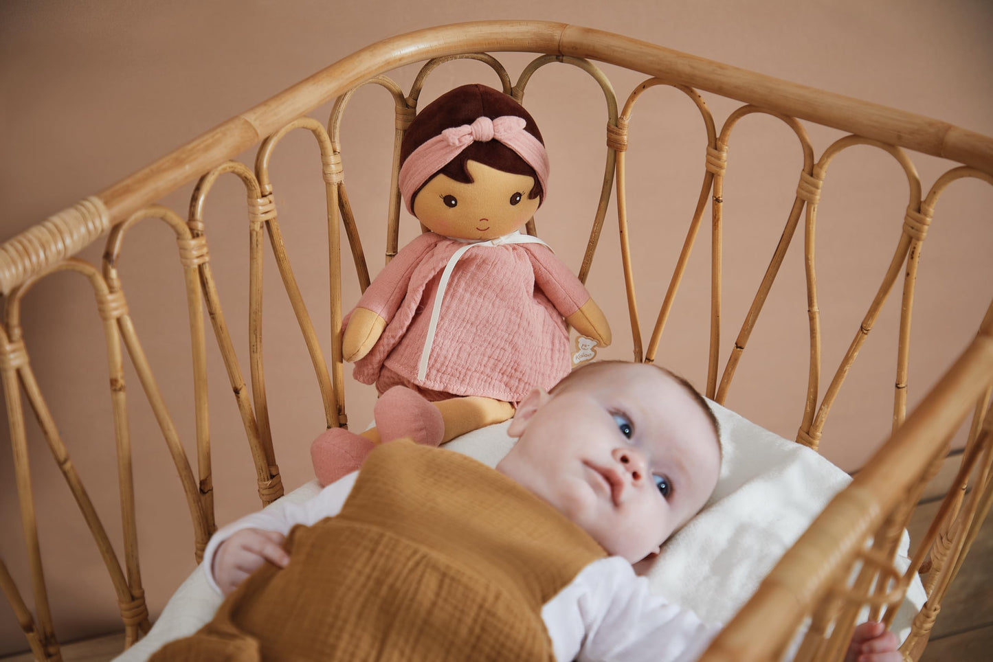 Kaloo - Tendresse Amandine Soft Doll 15.6" X-Large - Ages 0+ - Cuddling with Plush Figure Toys - Adorable Design - Multiple Fabrics and Rich Textures - Machine Washable - Ages 0+ - K200014