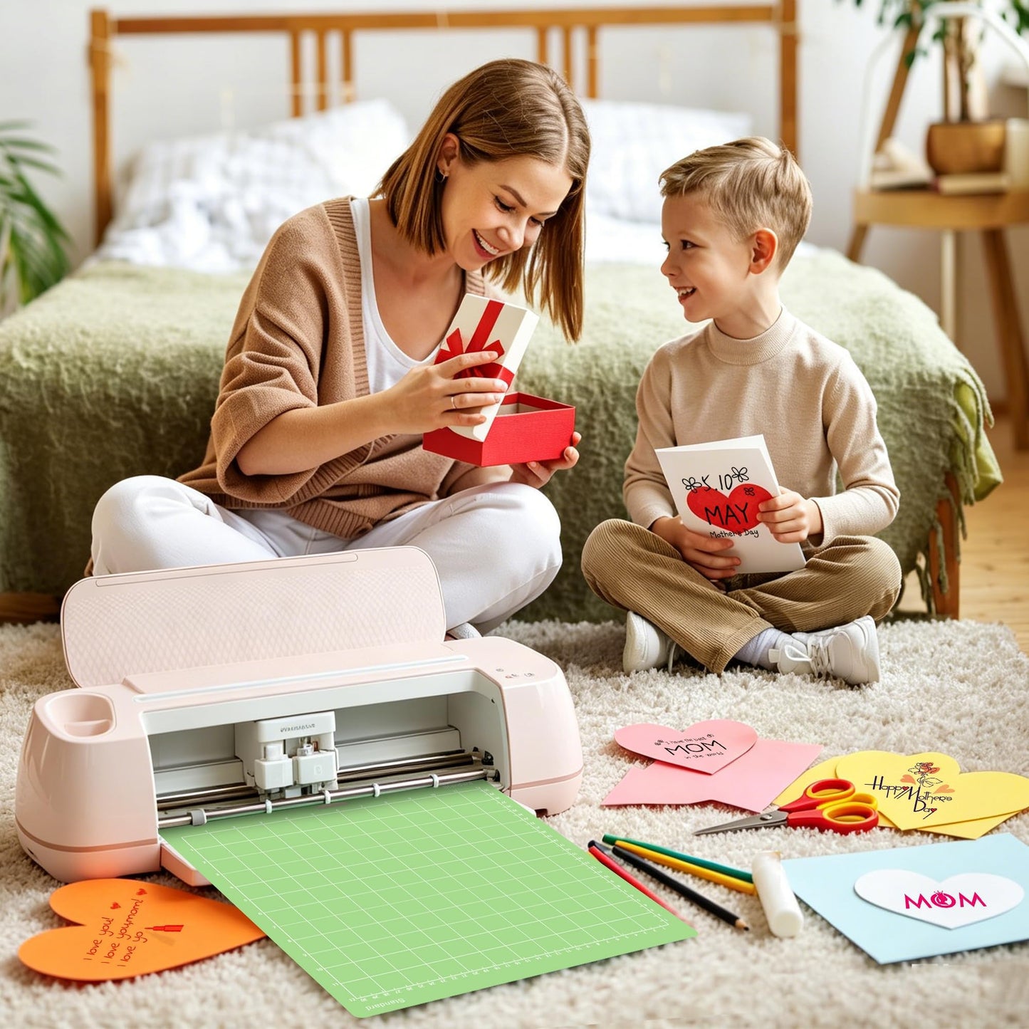 Gwybkq Cutting Mat, Compatible With Cricut Maker 4/Explore One/Air - 8 Pack 12"x12" Standard Grip Cutting Mats for Crafts, DIY Gift,Adhesive Sticky Non-Slip Durable Mat Replacement Accessories