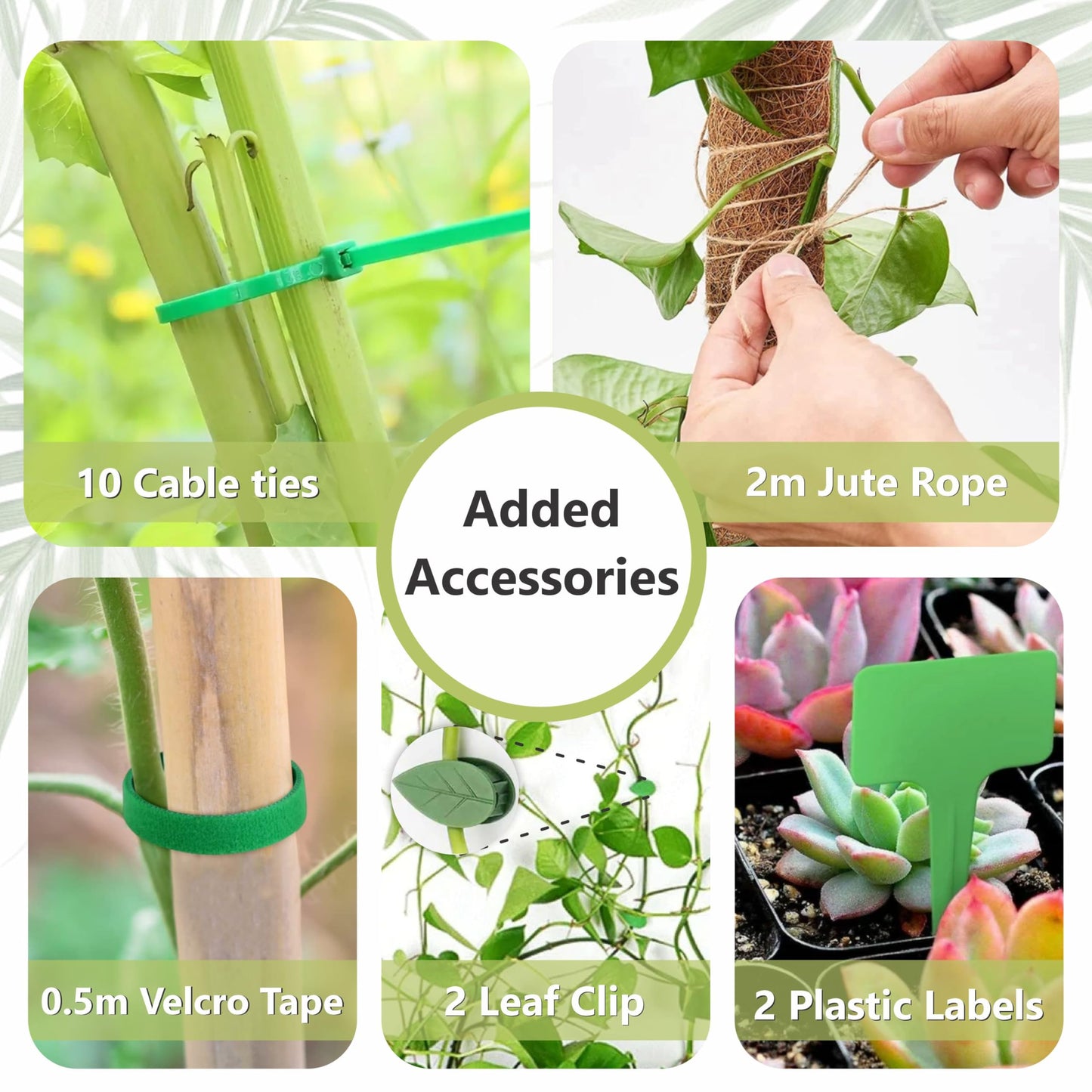 48 Inches Bendable Moss Pole Monstera Plant Support Stakes - Moss Poles for Climbing Plants, Plant Stakes for Indoor Plants - Coco Coir Pole Moss Stick for Monstera, Pothos.