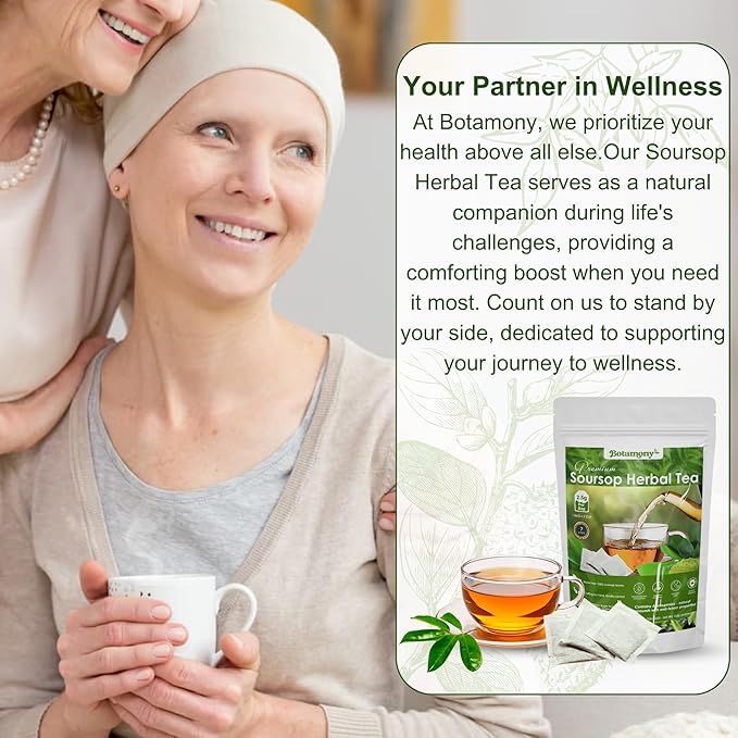 BOTAMONY 75 Premium Soursop Graviola Leaf Tea Bags 2.5g/ teabag, Soursop Leaves Organic, Hojas de Guanabana Organica, Guanabana Leaves Tea Handmade Non-GMO Sugar/Caffeine/Gluten Free