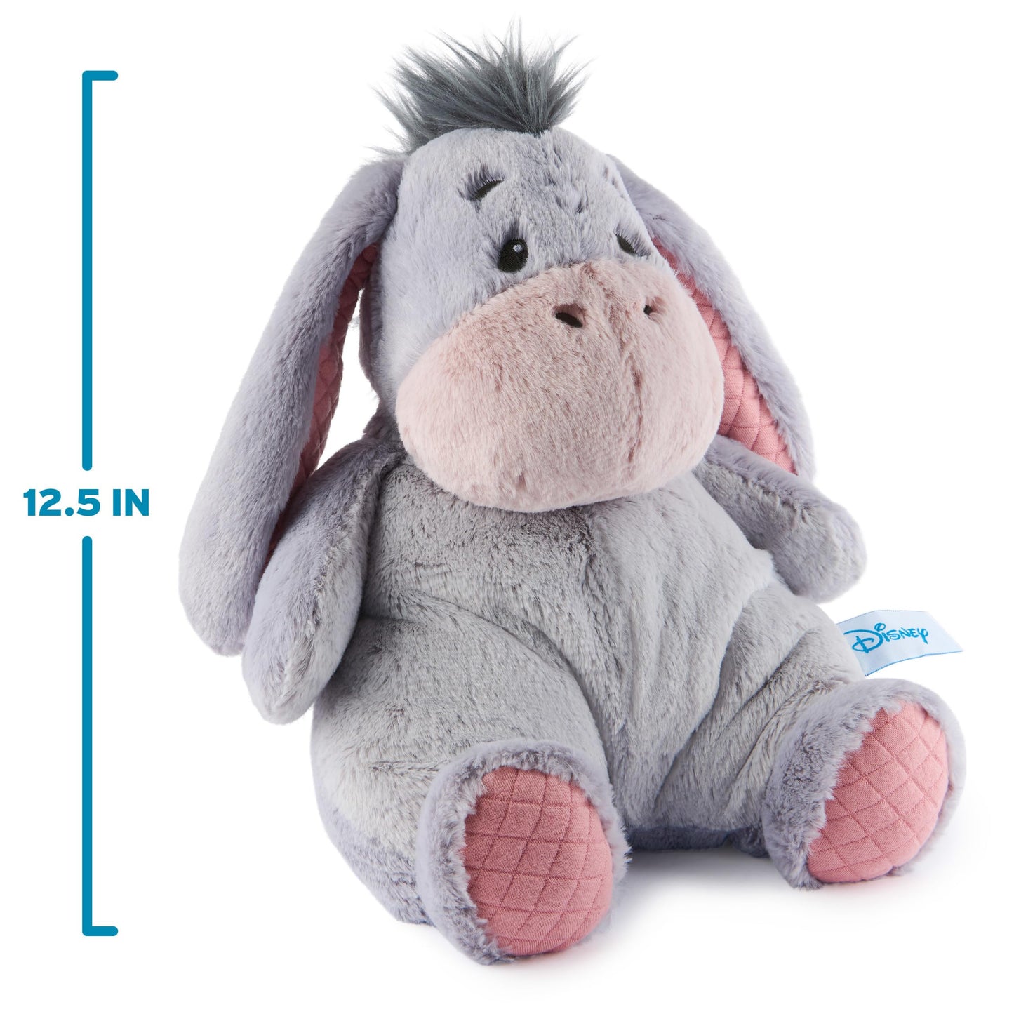 GUND Disney Official Eeyore Oh So Snuggly Plush, Winnie the Pooh, Eeyore Donkey Stuffed Animal for Ages 1 and Up, Grey, 12.5”