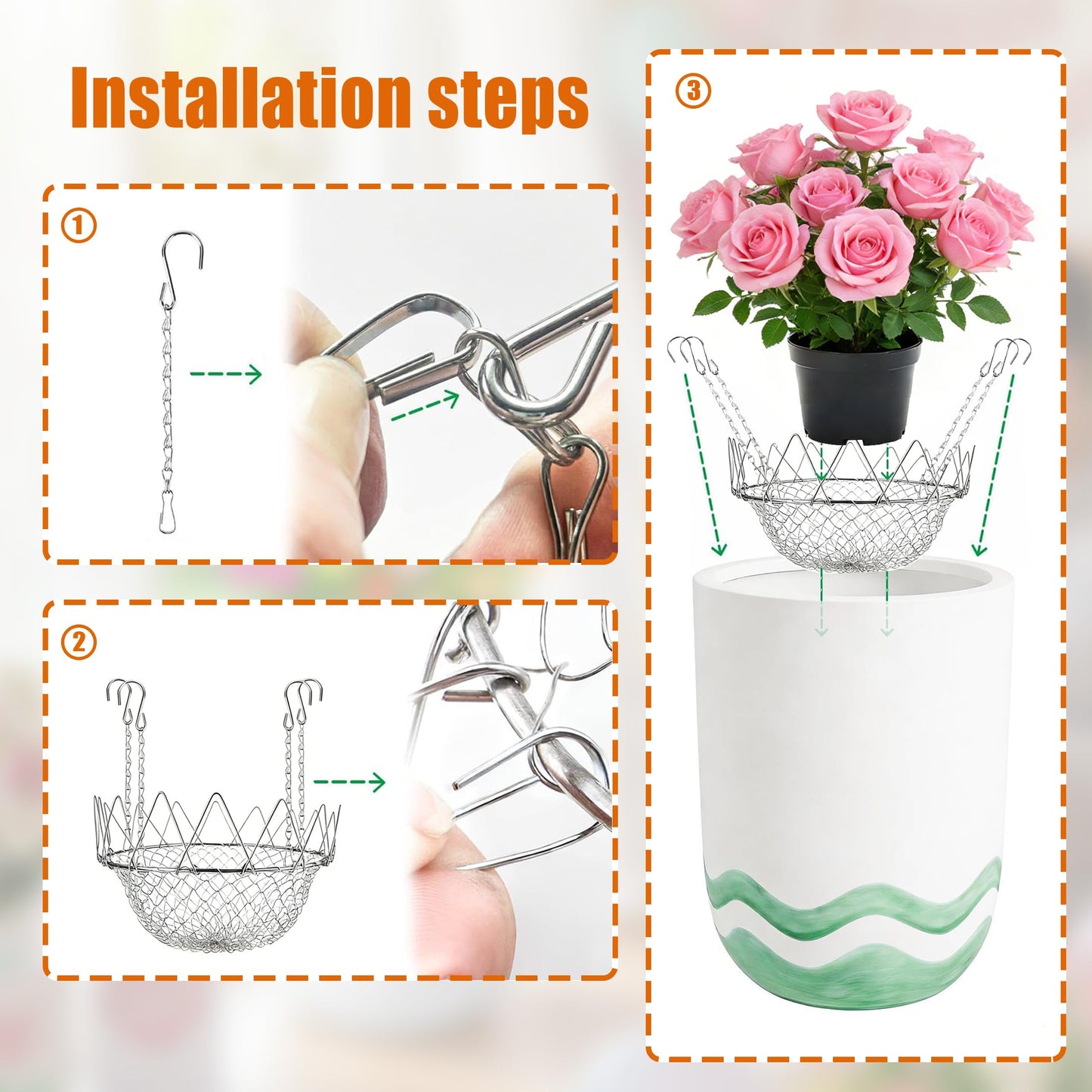 AVRIHVVE Plant Risers for Inside Pots for Any Height, 1pcs Plant Lifters for Inside Pots for Opening 12-18" Wide,Adjustable Planter Insert,Lift Kit Planter Insert (1 pcs)